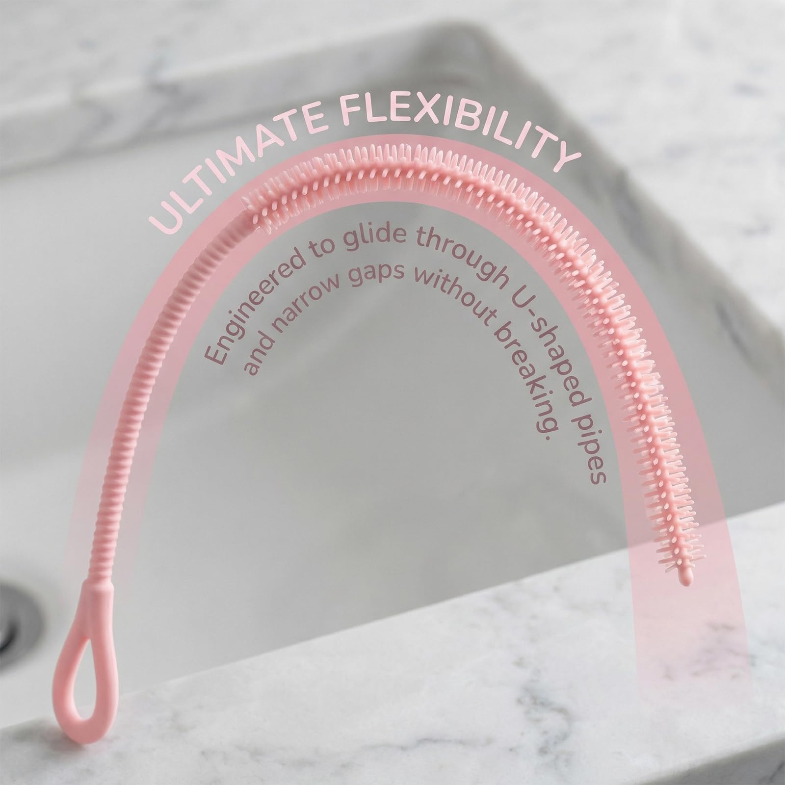 Admygo Silicone Straw Cleaner Brush Set - 2PCS with 6mm & 9mm Heads | 250mm Long 4