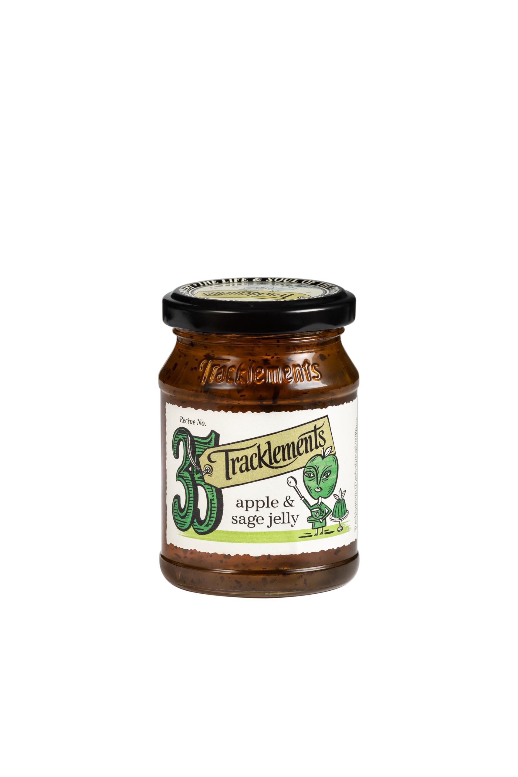 Tracklements Apple & Sage Jelly - Savoury Condiment for Stuffing & Gravy | Vegan | 220g 1