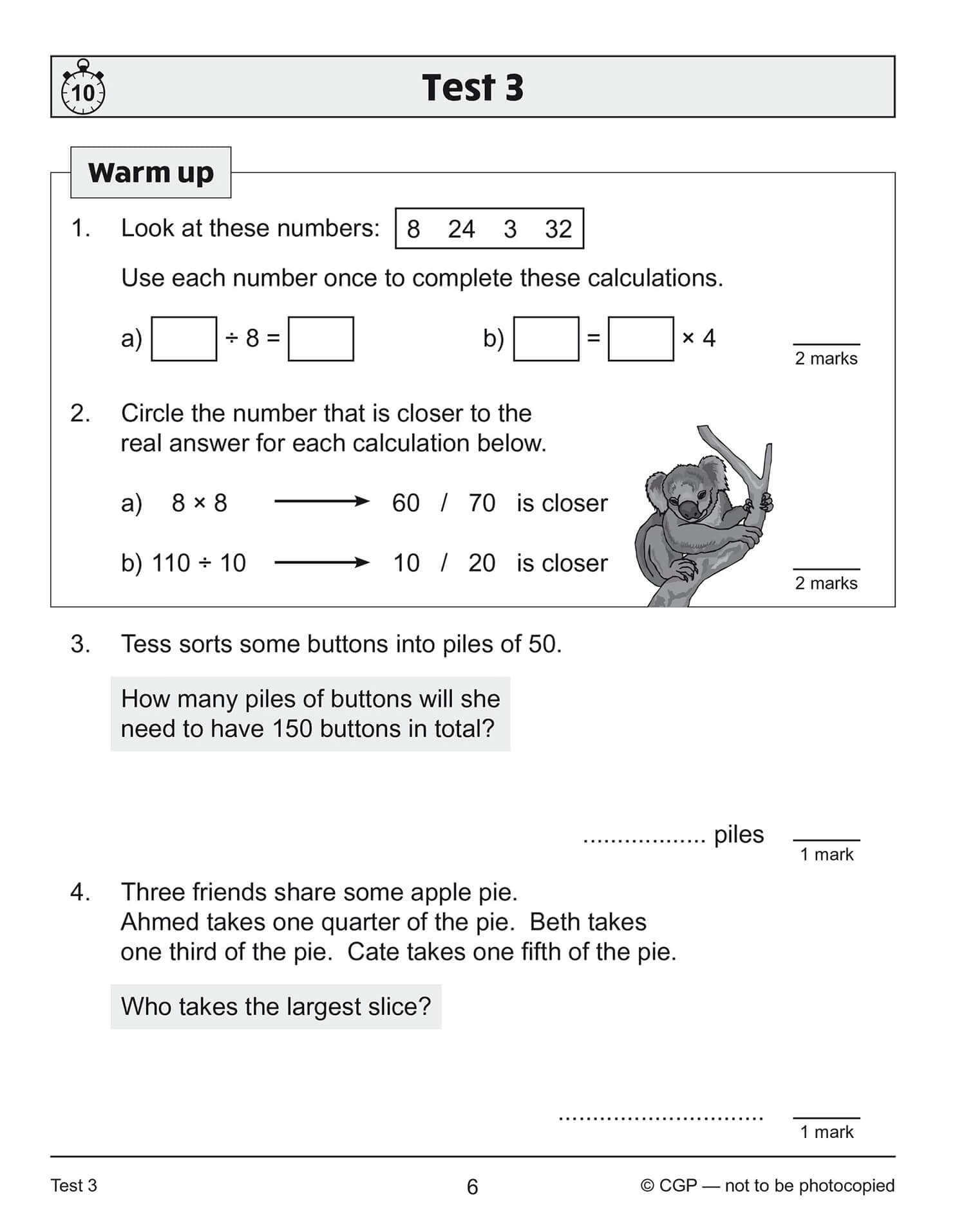 CGP KS2 Year 4 Maths 10-Minute Tests: Problem Solving | Paperback | Ages 6-9