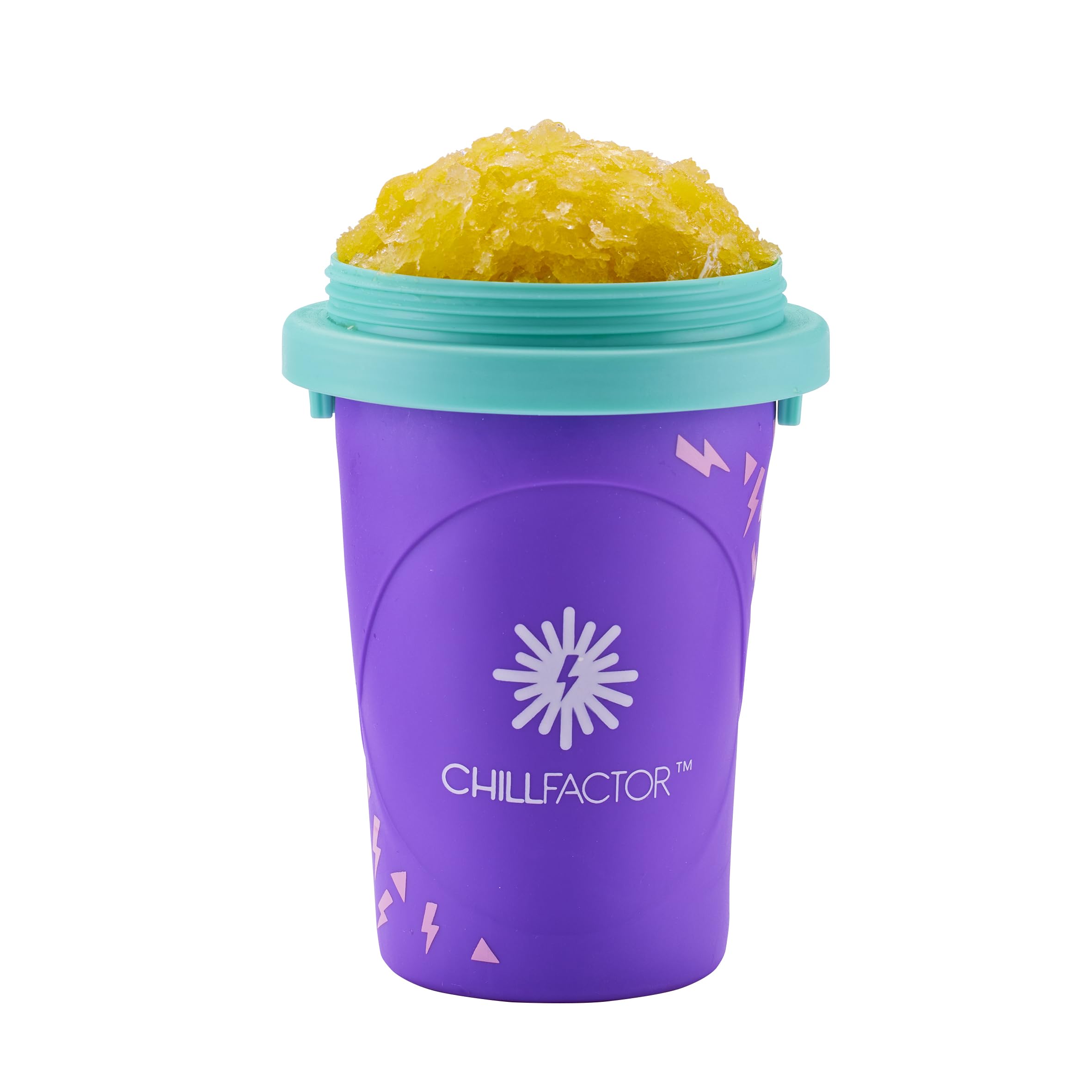 Chill Factor Colour Shock Slushy Maker - Reusable Power Purple with Rapid Freeze Technology 2