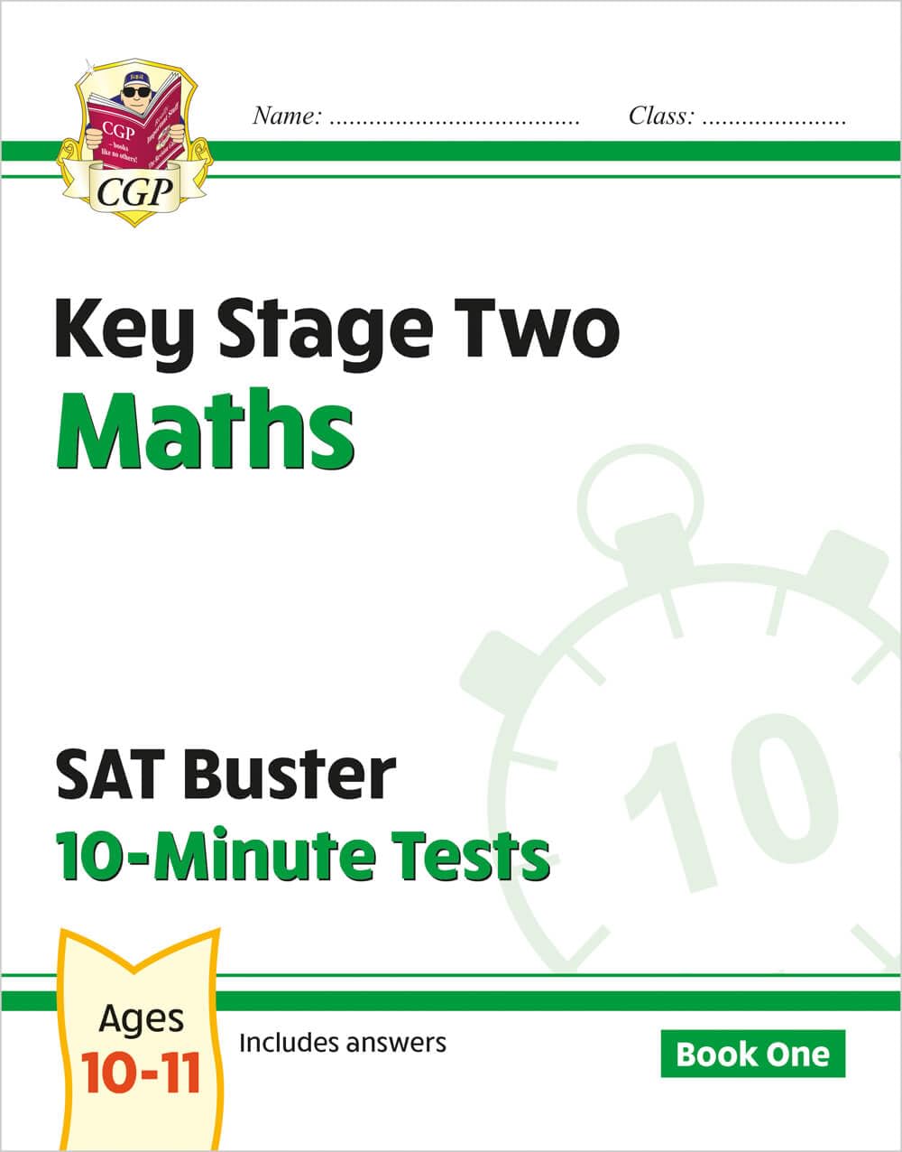 CGP Maths SAT Buster 10-Minute Tests Book 1 - Ages 10-11 | 72 Pages | Paperback
