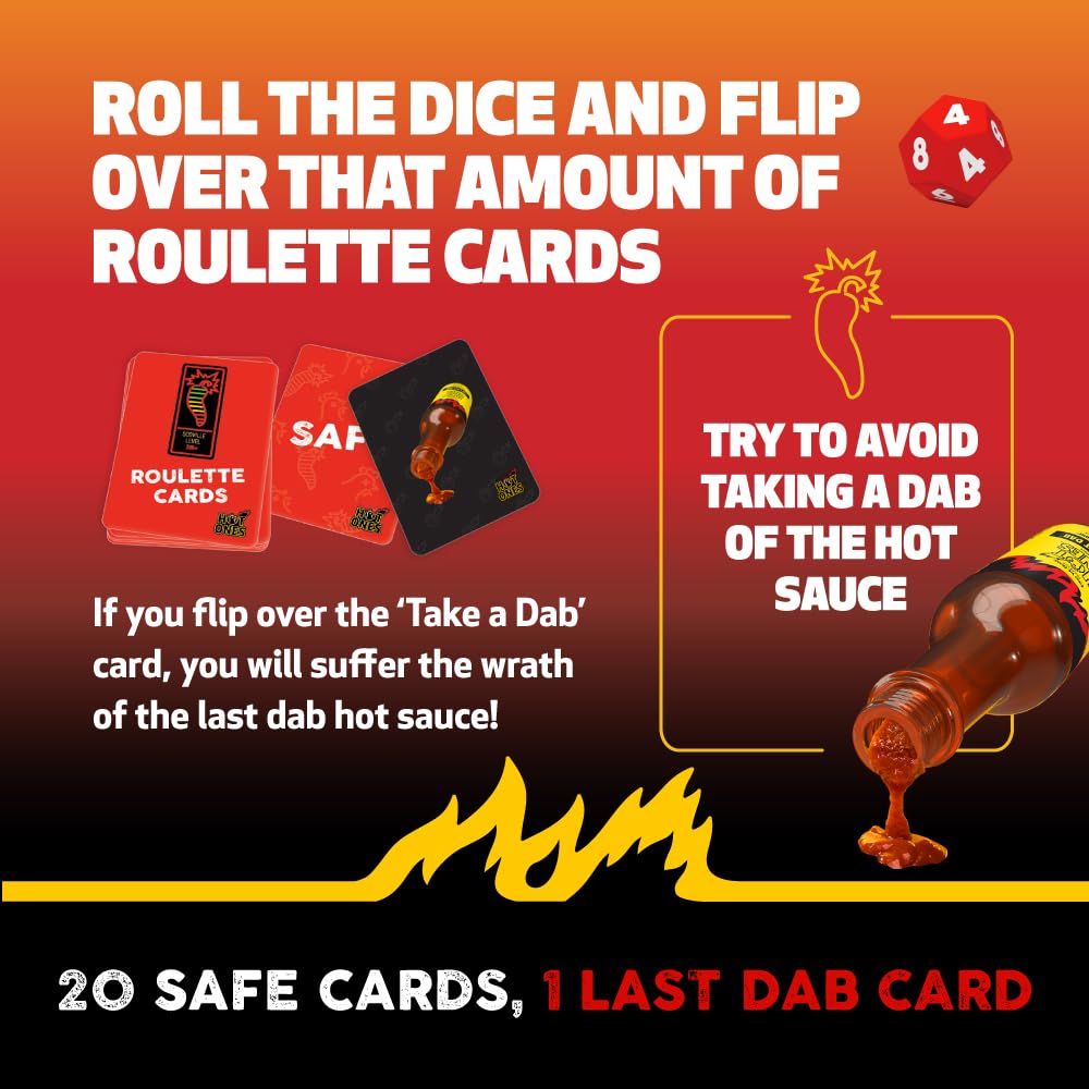 Wilder Hot Ones Roulette – A Push Your Luck Card Game with Hot Sauce 11