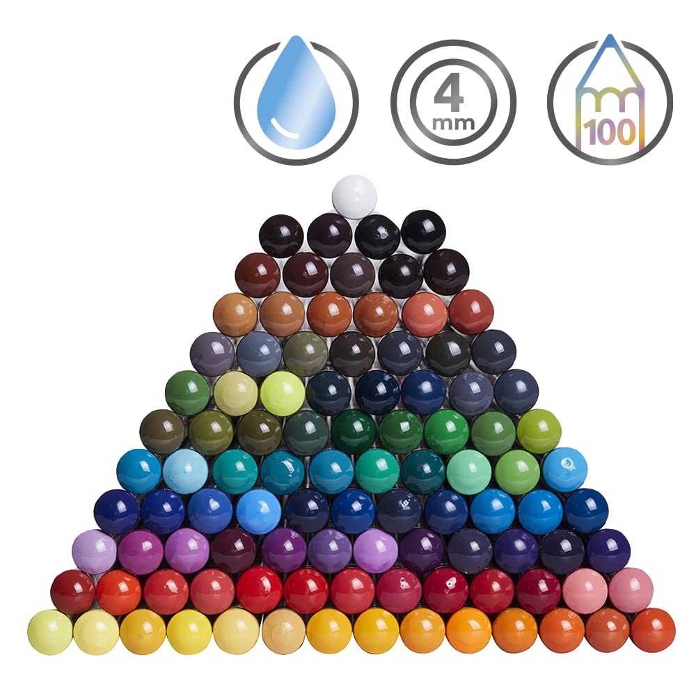 Derwent Inktense Watercolour Pencils - 100 Colours | 4mm Core | Water Soluble 4