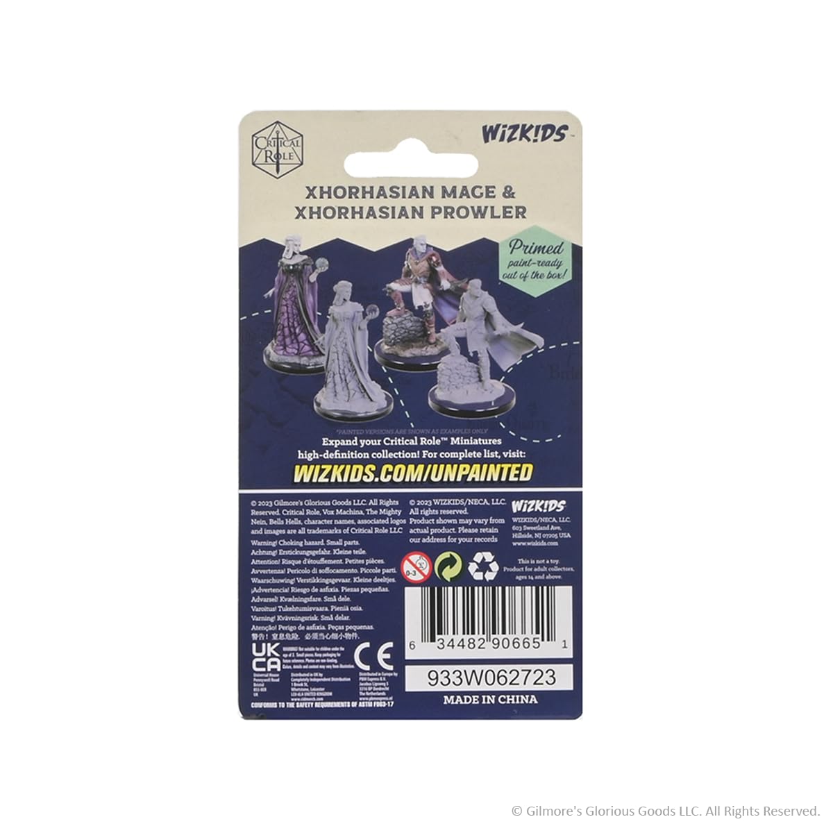 WizKids Critical Role Unpainted Miniatures: Xhorhasian Mage & Xhorhasian Prowler | Plastic
