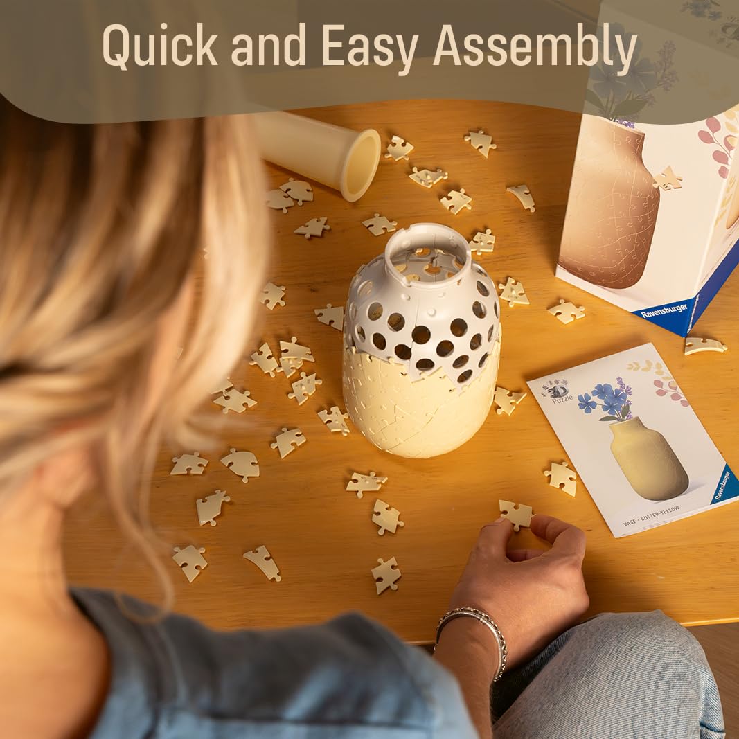 Ravensburger 162-Piece 3D Vase Puzzle - Decorative & Functional | Ages 10+ | 18.7 x 11.2cm 6