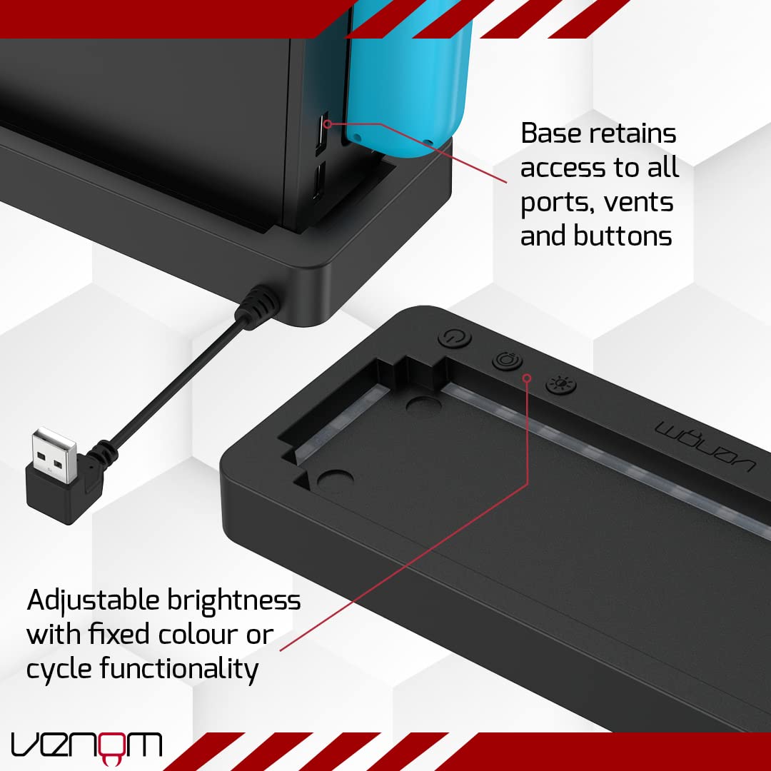 Venom Multi-Colour LED Light-up Console Stand for Nintendo Switch and OLED Model 14