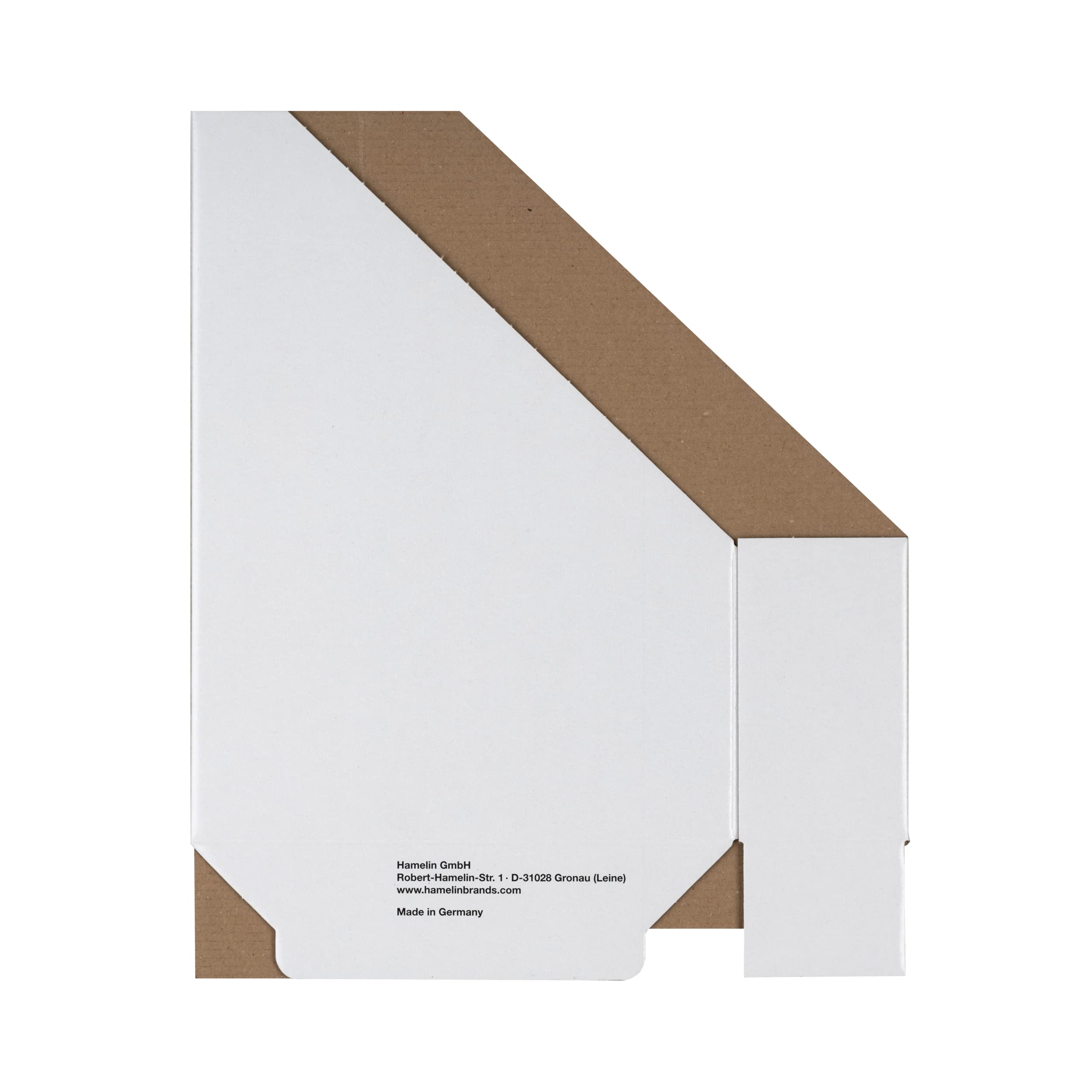 LANDRE Magazine File Set - Pack of 5 Lightweight White Cardboard Organisers for A4 Documents 6
