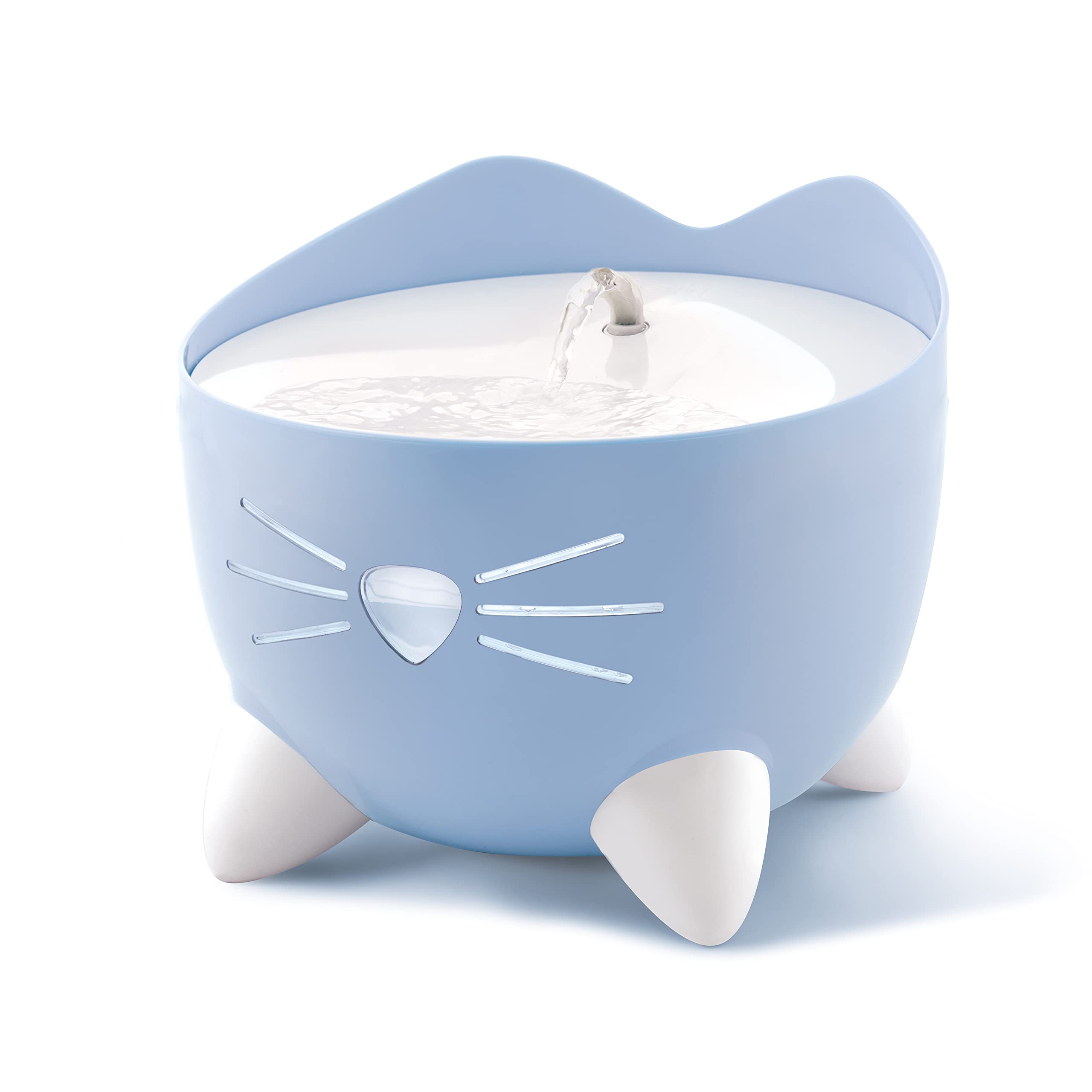 Catit PIXI Automatic Water Drinking Fountain - Encourages Hydration | Triple Action Filtration | Blue 1