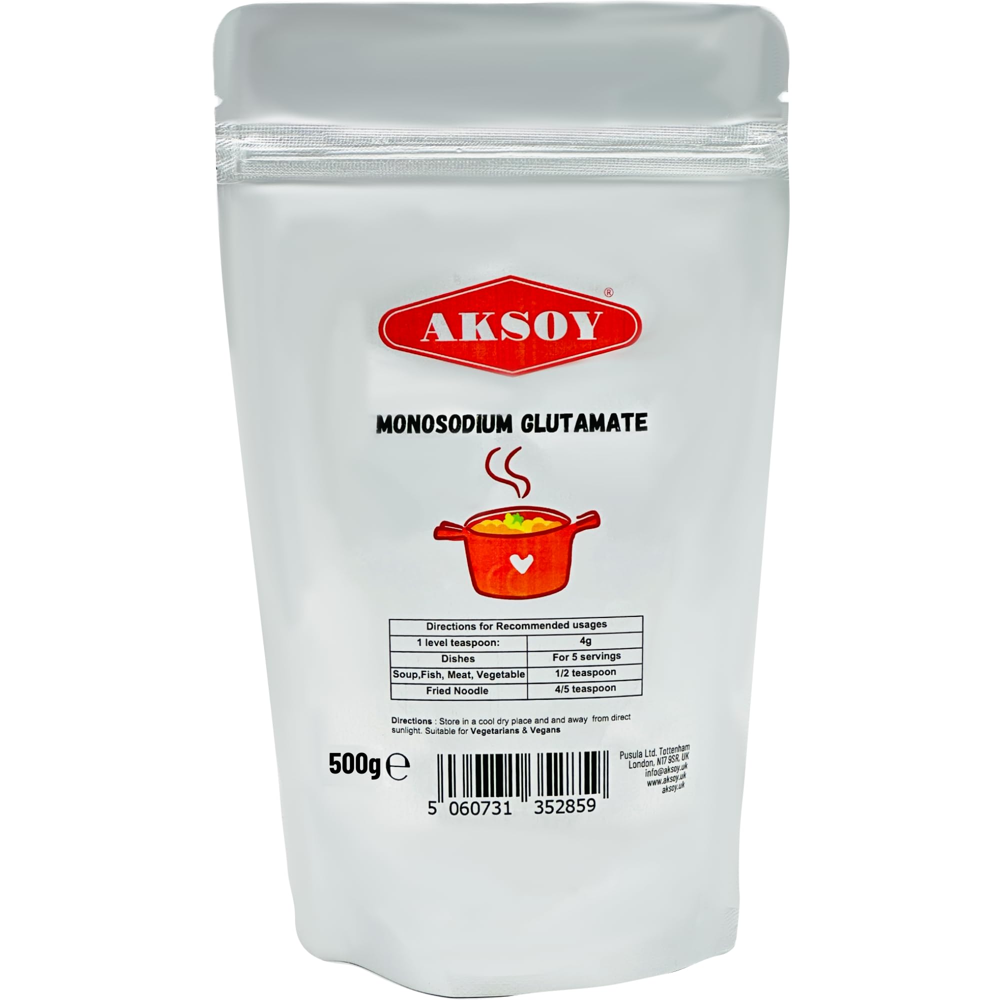 Aksoy 500g Premium MSG (Monosodium Glutamate) | Flavour Enhancer for Cooking 10