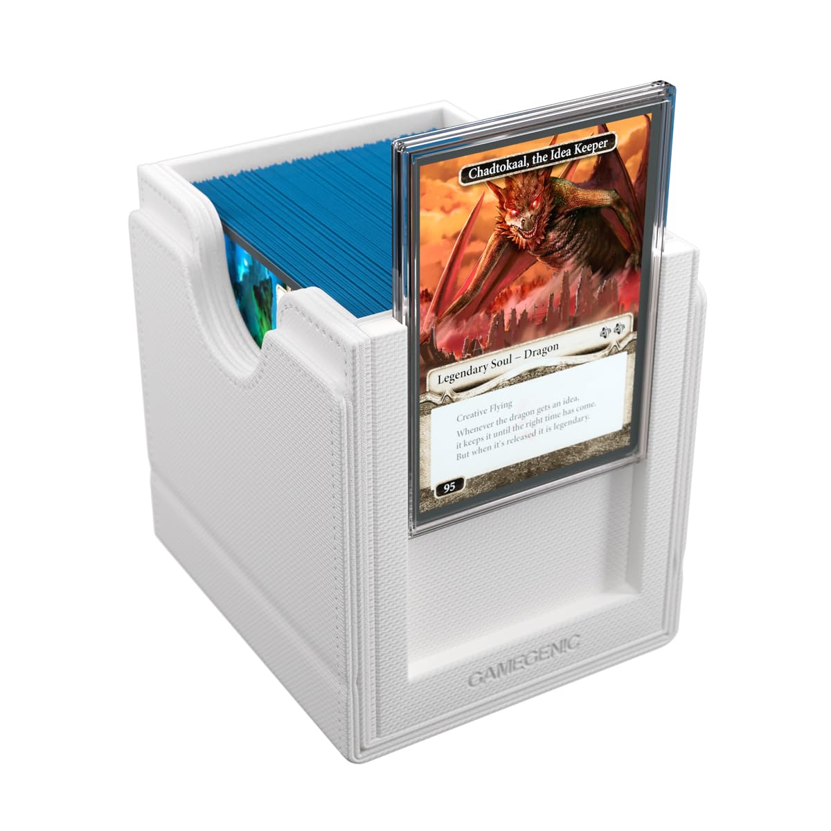 Gamegenic Sidekick Pro 100+ XL Deck Box - White | Armorfyber Exterior | Convertible System 2