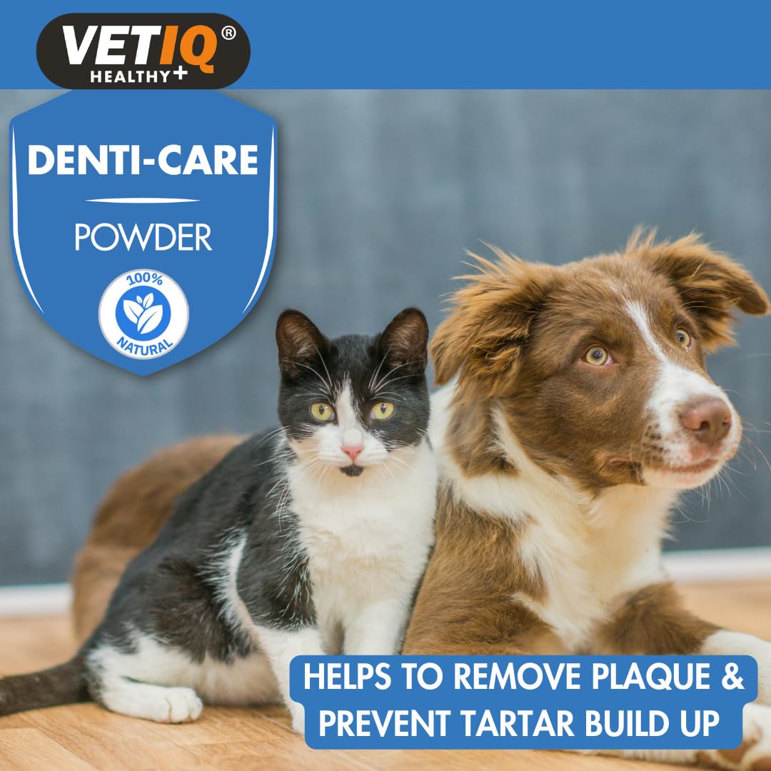 VETIQ Denti-Care Dental Powder for Dogs & Cats – Natural Plaque & Tartar Control, 60g 4
