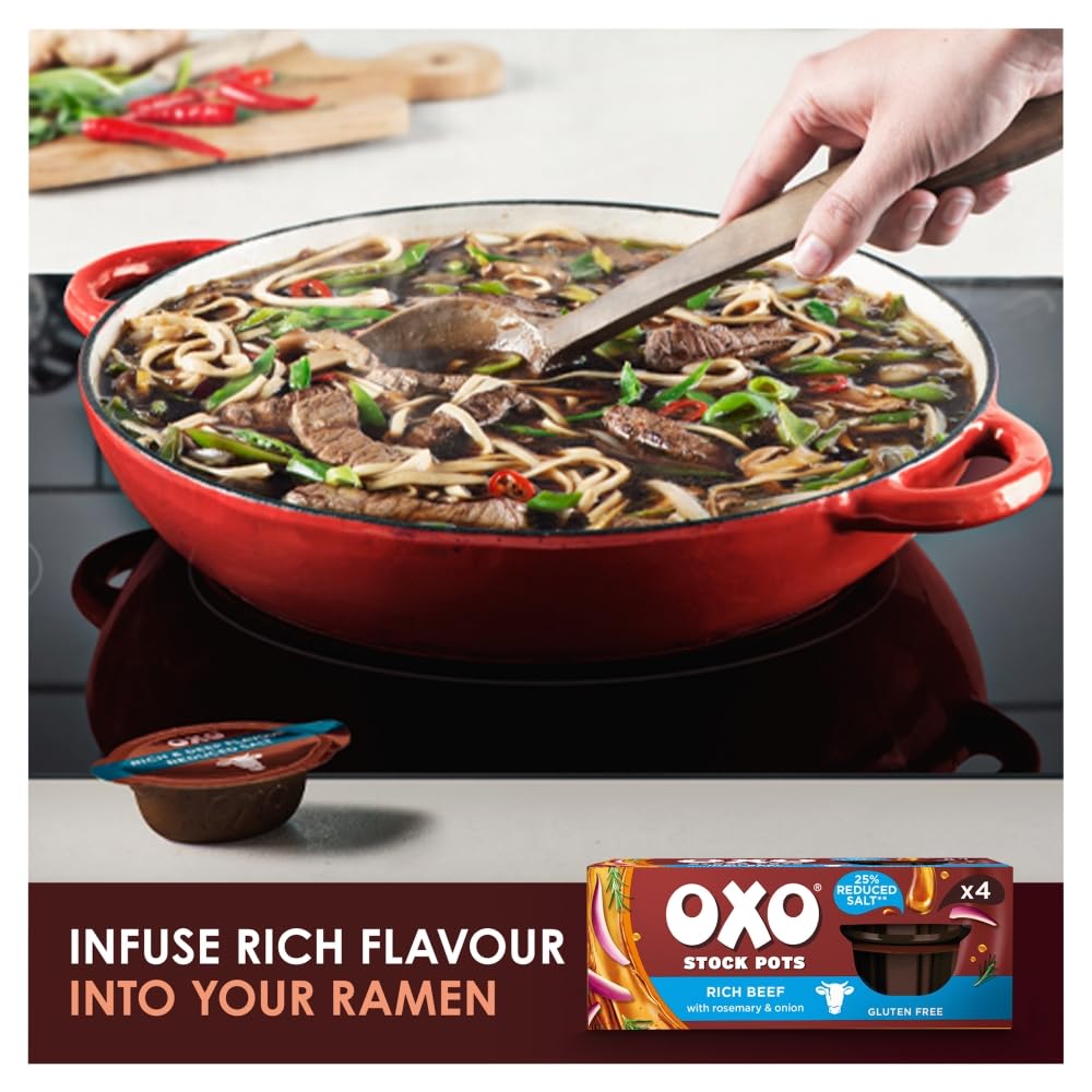 OXO Reduced Salt Beef Stock Pots - Rich Flavour, 25% Less Salt | Gluten-Free 9