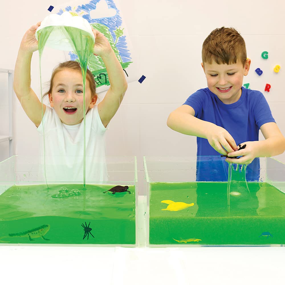 Zimpoi Slime Play Kit - Create 2L of Oozy Goo, Biodegradable & Skin Safe, 3+ Years