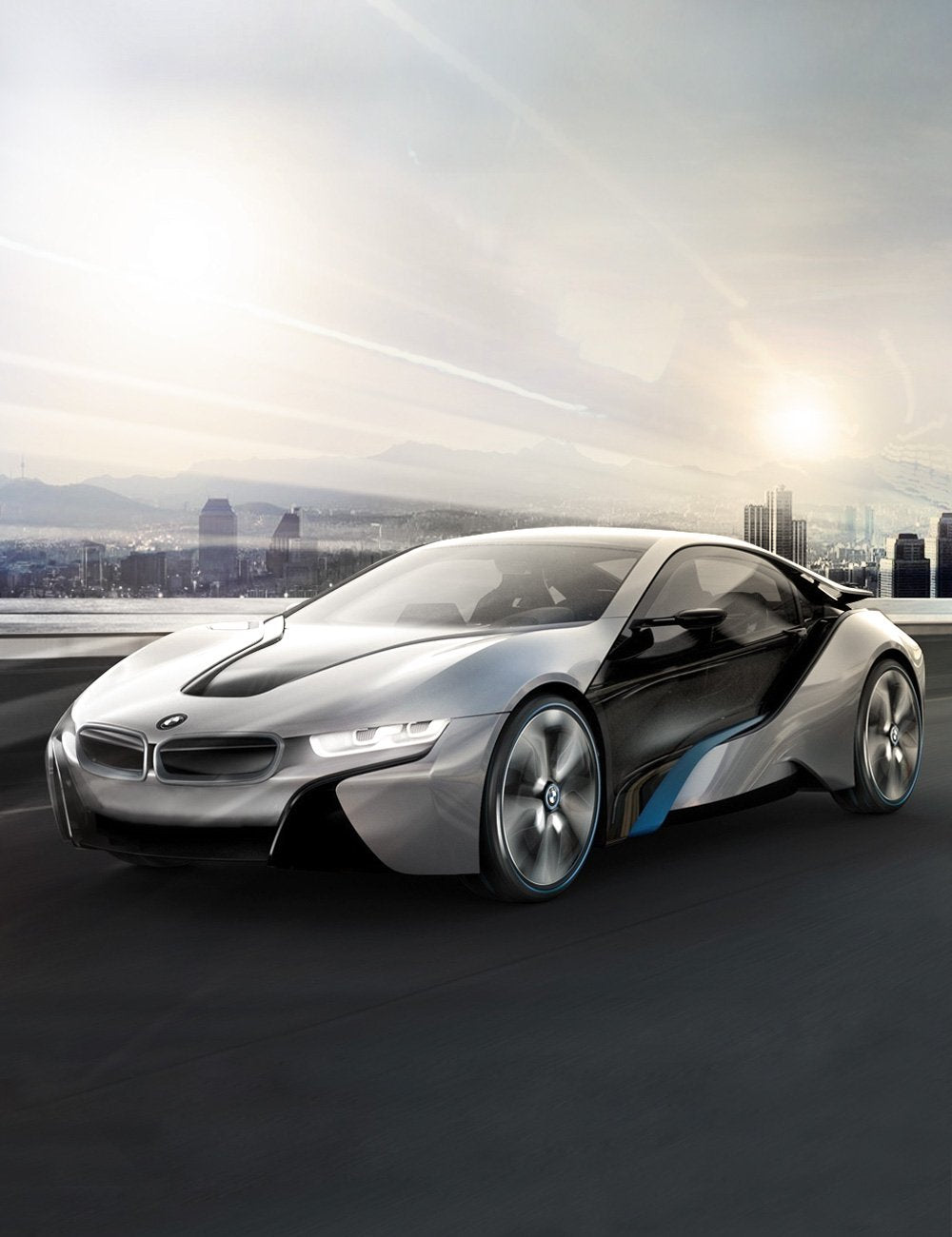 RASTAR BMW i8 RC Car - 1:24 Scale Replica | 2.4GHz Control | Silver Grey