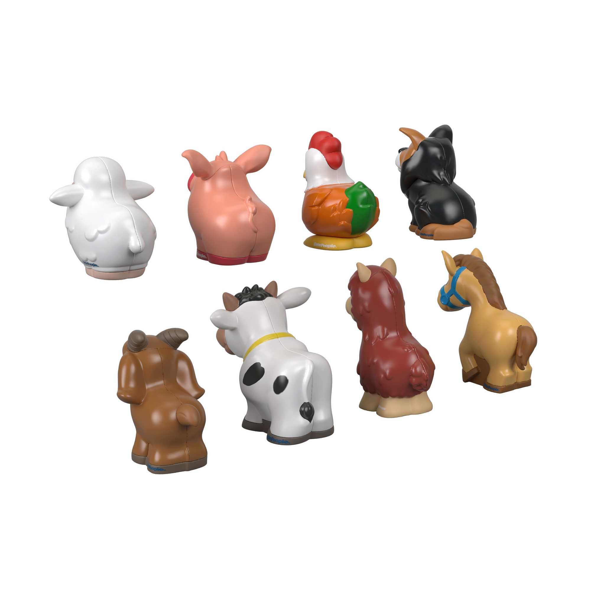 Fisher-Price Little People Farm Animal Friends 8-Piece Figure Set for Toddlers Ages 1+ 2