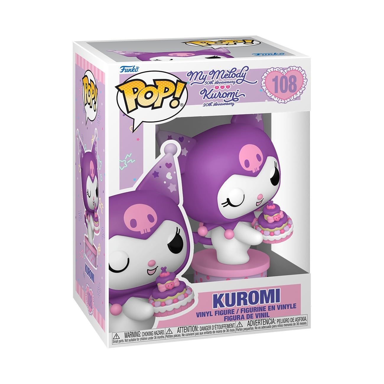Funko Sanrio: Hello Kitty S8 - Kuromi Present Vinyl Figure | 3.75 Inches | 20th Anniversary Edition