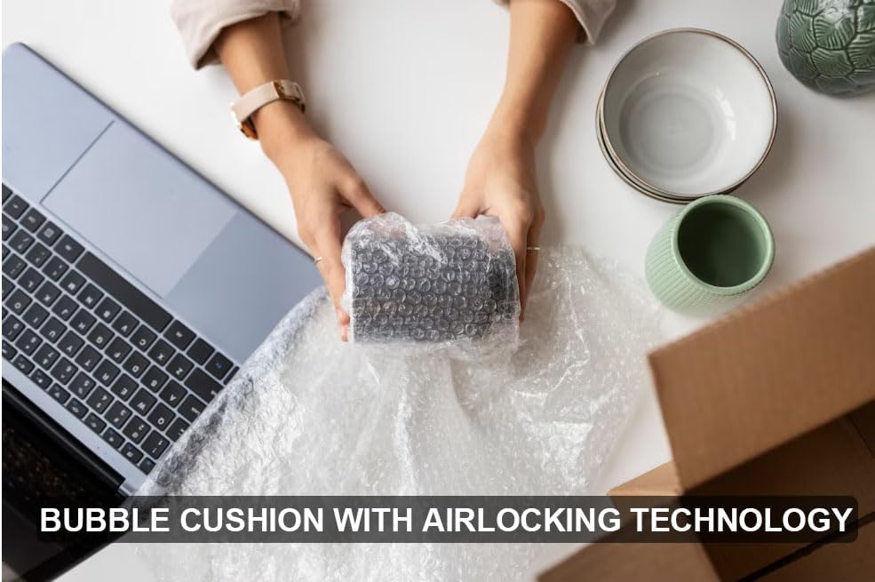 BARGAIN FACTORY Extra Large Bubble Wrap Roll - 300mm x 5m Cushioning | Air Lock Technology 3