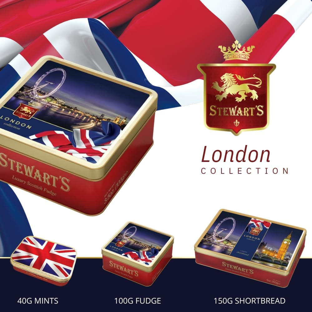 Stewart's London Shortbread Tin (150g) - Traditional Scottish Shortbread 7