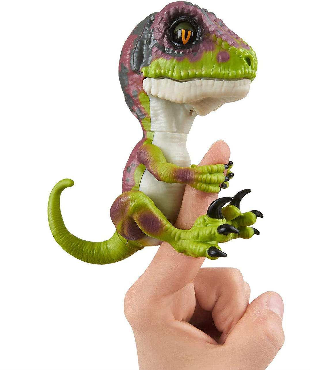 Untamed Raptor di Fingerlings - Stealth Green - Baby Dinosaur interattivo da collezione - Di WowWee