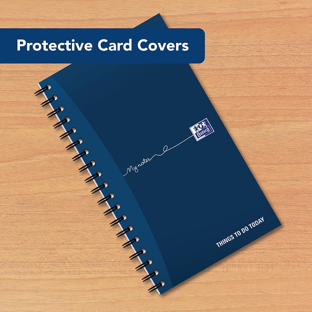 Oxford My Notes To Do List Notebook - Wirebound, 230 Pages, Navy Blue/White | Value Pack of 3 3