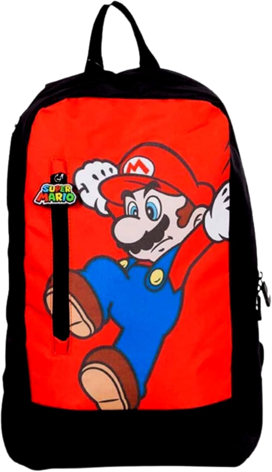 Toptoys2u Bargain Bundles Super Mario Twin Compartment Backpack (Mario-School-01)