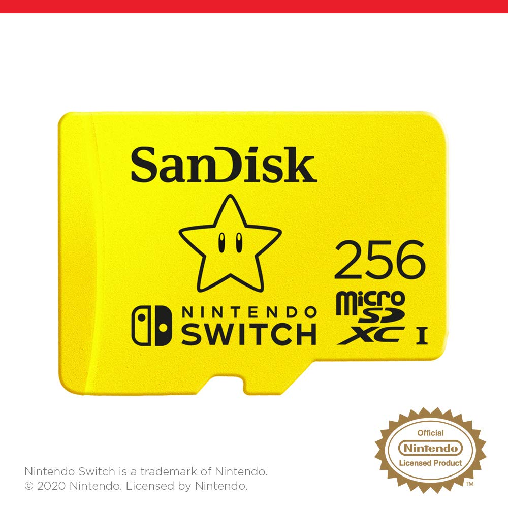 SanDisk microSDXC UHS-I Card for Nintendo Switch 256GB | 100MB/s Transfer Speed