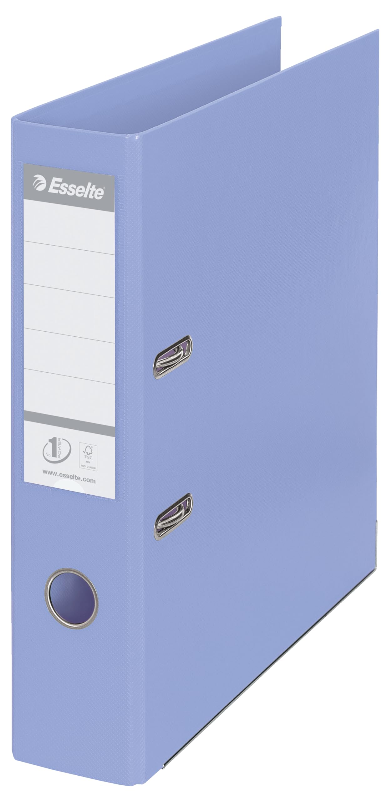 Esselte Solea A4 Lever Arch File - 75mm Spine | 500 Sheet Capacity | PP Plastic Cover | Blue