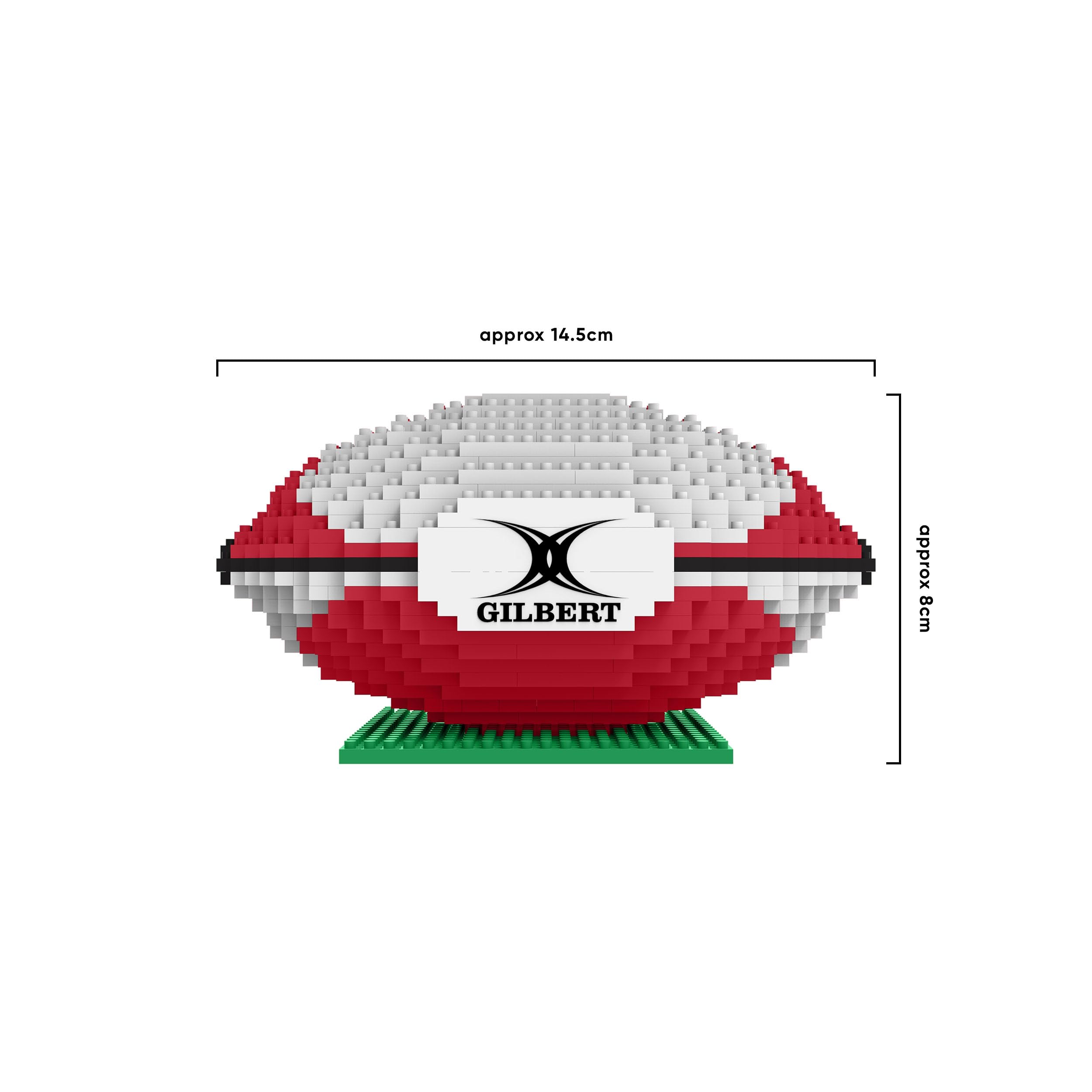 FOCO BRXLZ Rugby Ball Building Set - 712 Pieces | Ages 12+ 4