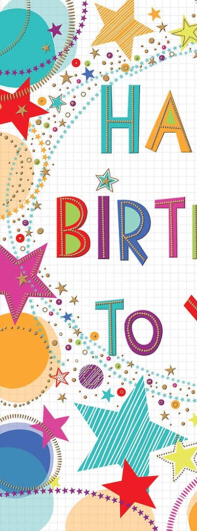 Piccadilly Greetings Modern Birthday Card - Large 12 x 9 Inches | Multicolor | Envelope Included 2