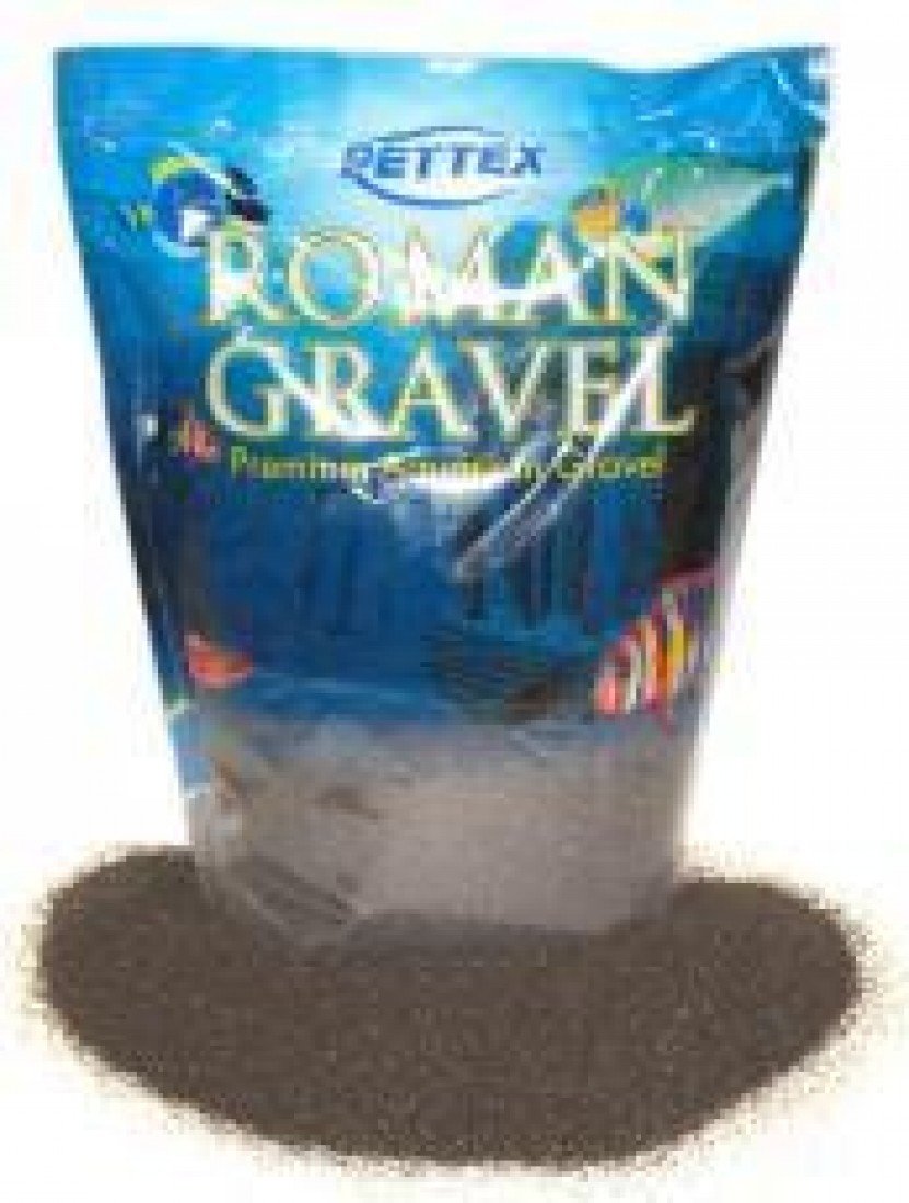Pettex Roman Gravel - Black Sand Aquatic Substrate | 2 kg Bag 1