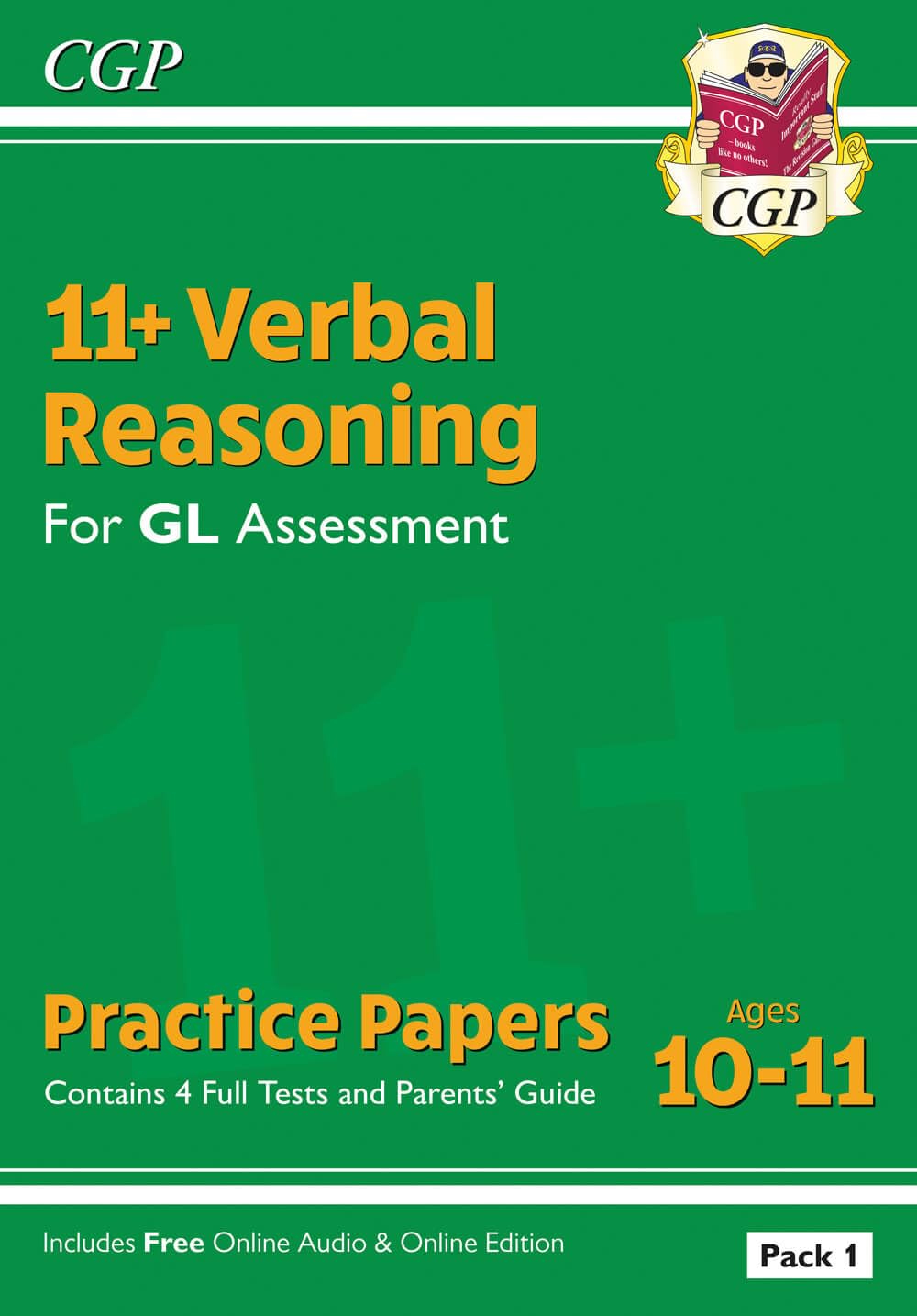 CGP 11+ GL Verbal Reasoning Practice Papers - Ages 10-11 | Pack 1 with Parents' Guide & Online Edition