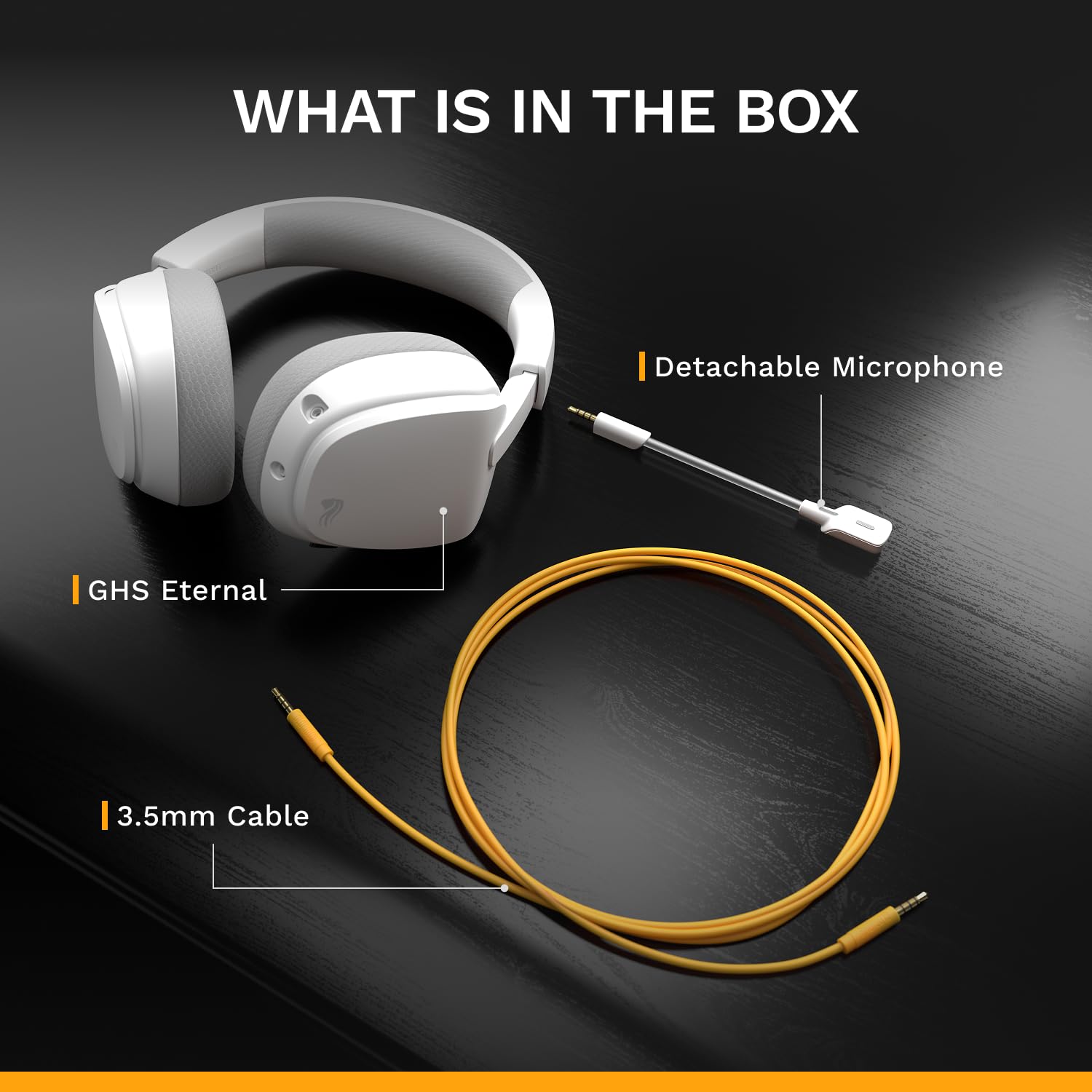 GLORIOUS GHS Eternal Gaming Headset - Crystal Clear Detachable Mic, Memory Foam Comfort, Multiplatform 10