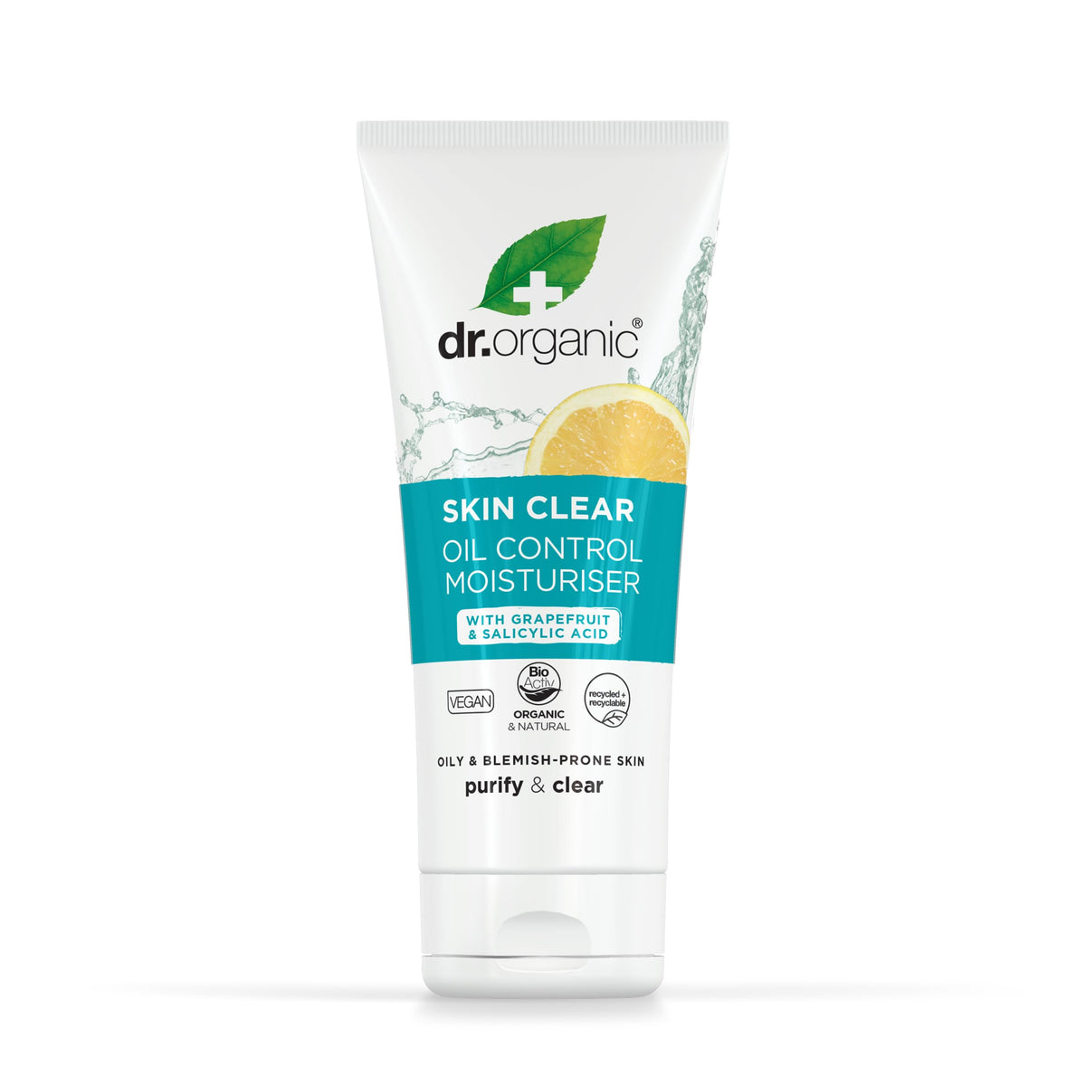 Dr. Organic Skin Clear Oil Control Moisturiser - Tea Tree, Acne Care, 50 ml