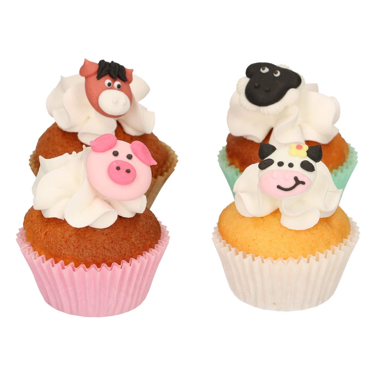 FunCakes Sugar Decorations Farm Animals - Set of 12 Edible Cake Toppers 3
