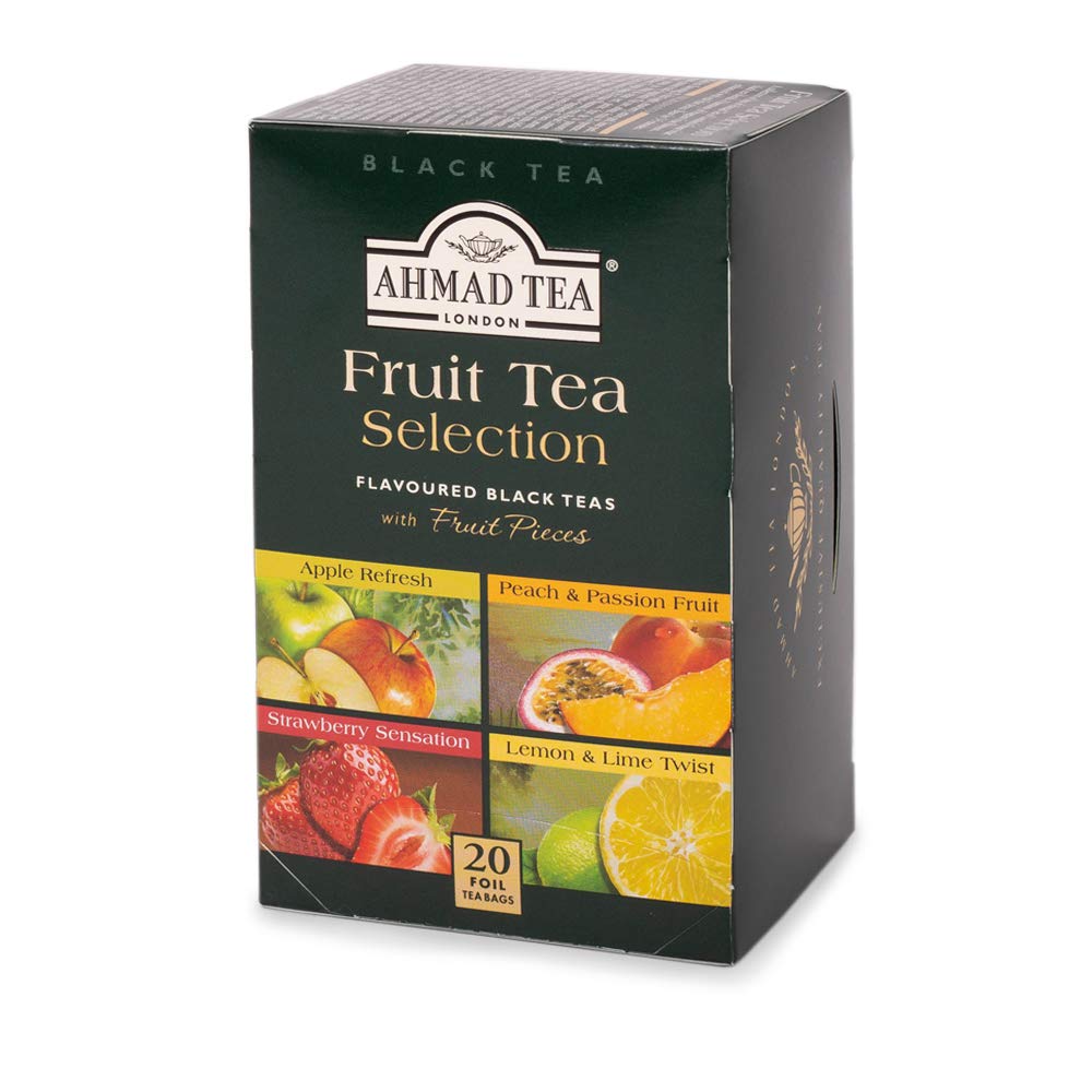 Ahmad Tea Fruit Black Tea Selection - 20 Teabags | Real Fruit Pieces | Hot or Iced 2