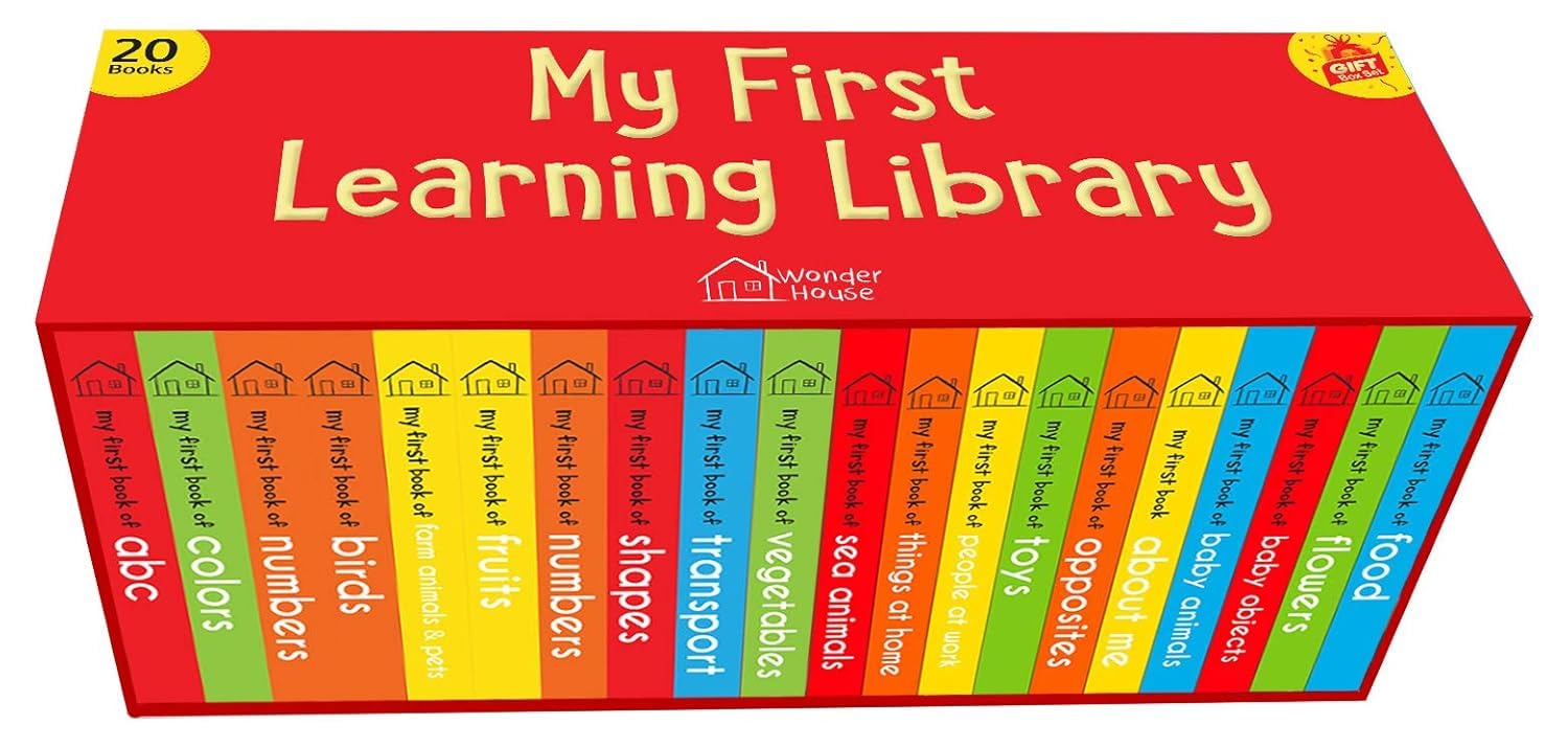 Wonder House My First Complete Learning Library - 20 Board Books Gift Set for Kids 1