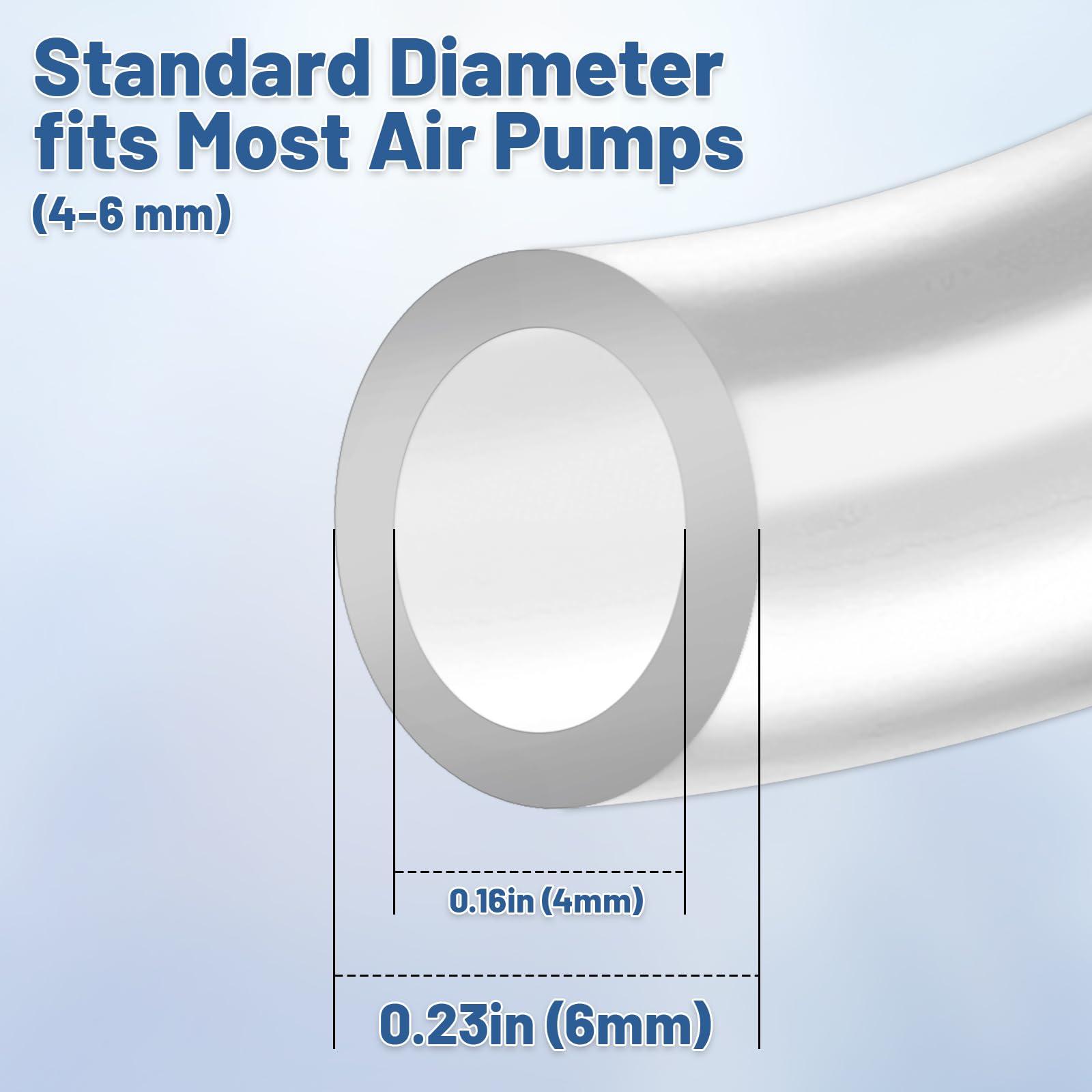 MOXYOY Aquarium Airline Tubing - 2 Meter Standard 4-6mm Flexible PVC Hose | Kink-Resist 2