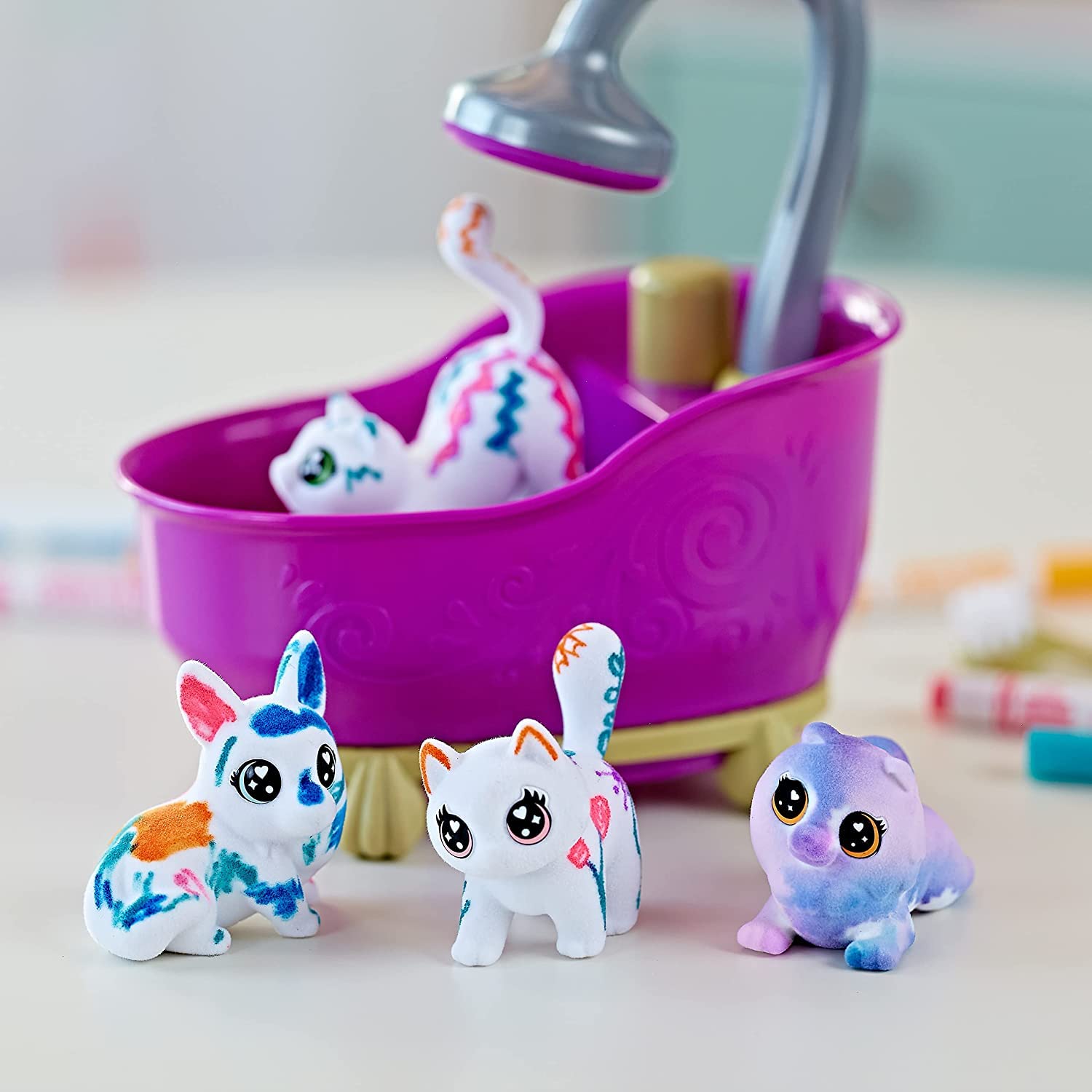 Crayola Washimals Pets Playset - Color, Wash & Reuse Creative Craft Kit for Kids 5