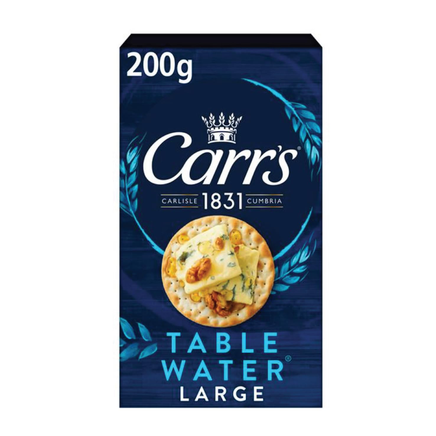 Carr's Table Water Large Crackers - 200g | Multigrain | Vegetarian