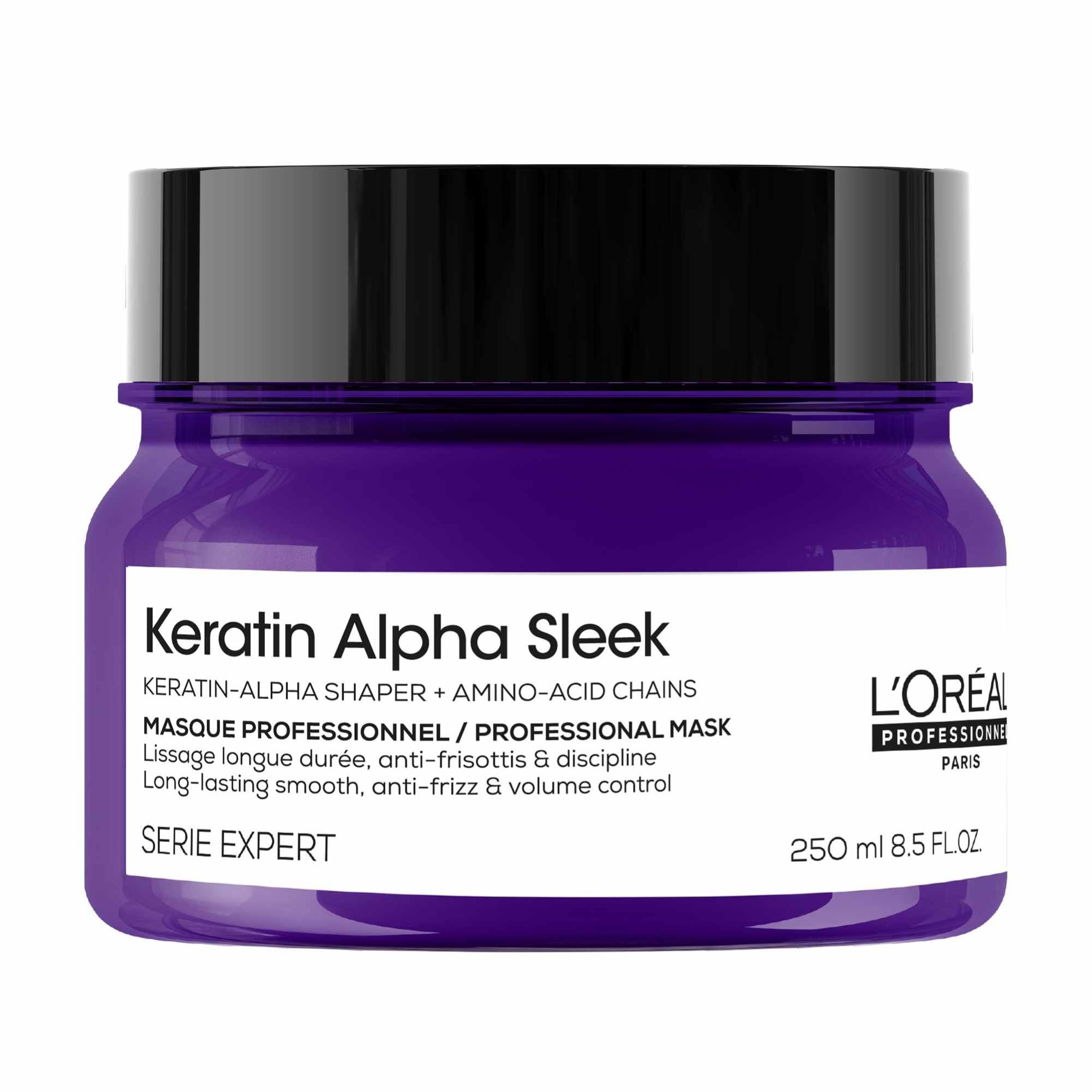 L'Oréal Professionnel Keratin Alpha Sleek Anti-frizz Hair Mask - 2 Weeks Frizz Control | 250g