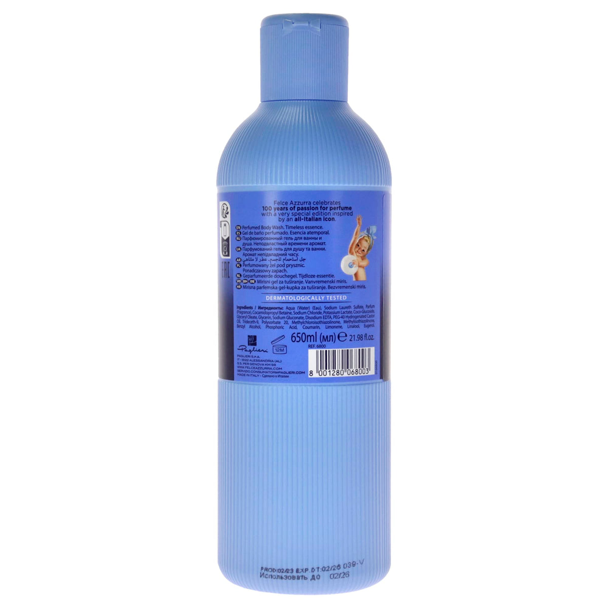 Felce Azzurra Original Body Wash Shower Gel - 650 ml, Unisex