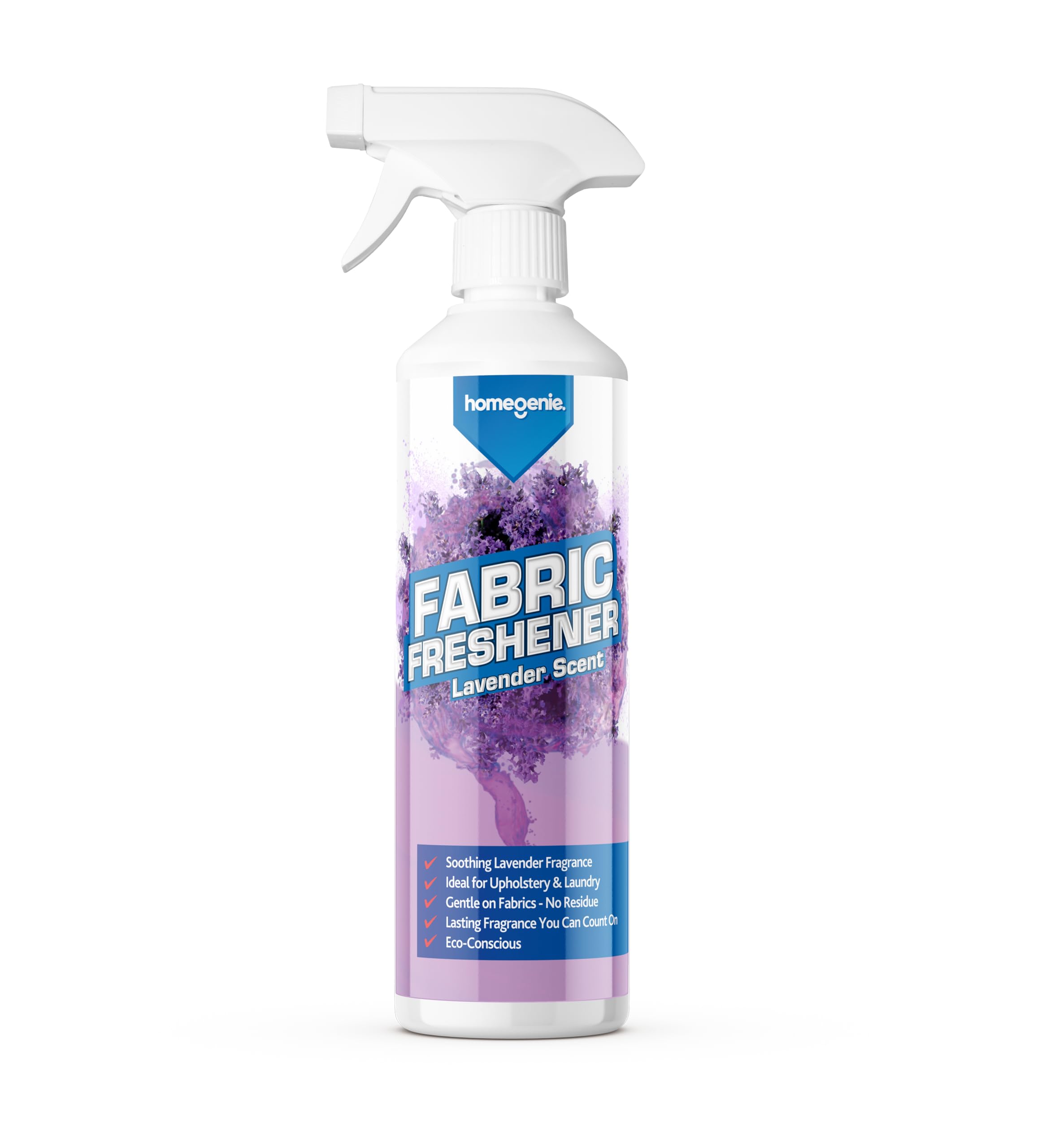 HomeGenie Fabric Freshener Spray - Lavender Scent | 500ml Bottle 1
