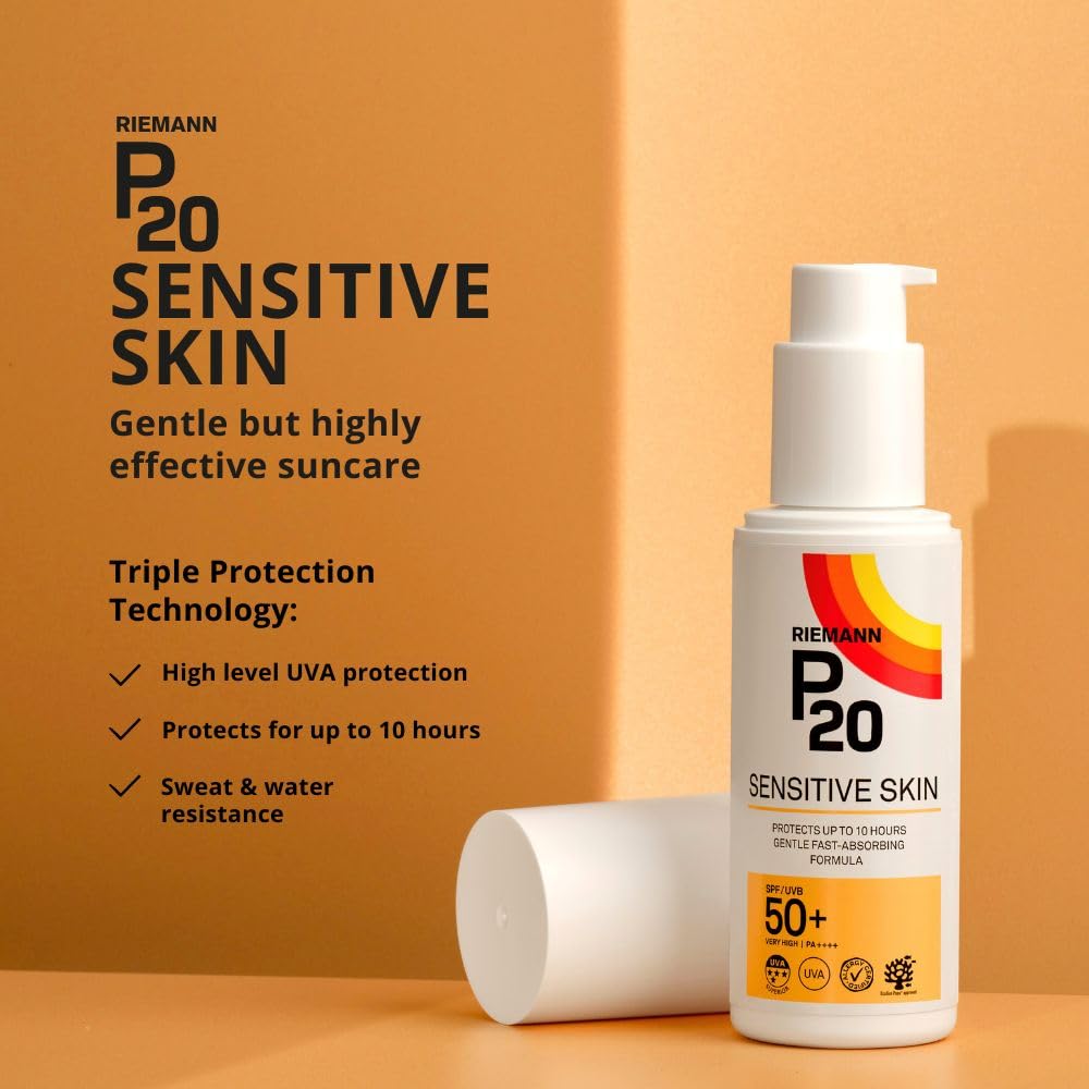 P20 Sensitive Sun Cream - SPF50, 100 ml, Very Water Resistant 2