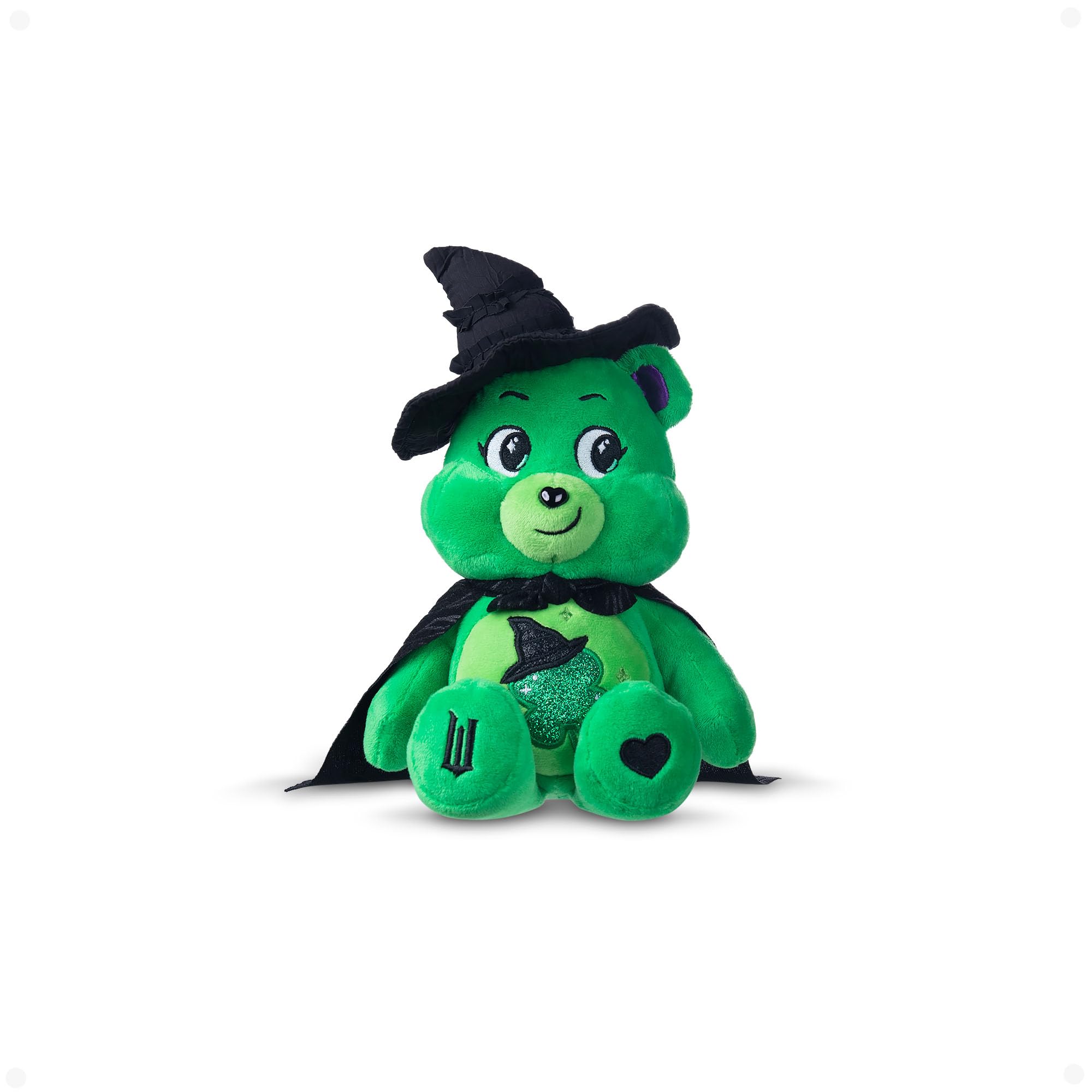 Care Bears x Wicked Good Luck Bear as Elphaba 22cm Plush - Collectible Stuffed Animal 1