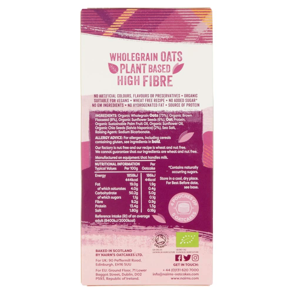 Nairn's Super Seeded Oatcakes - High Fibre, Vegan Friendly | 200 g