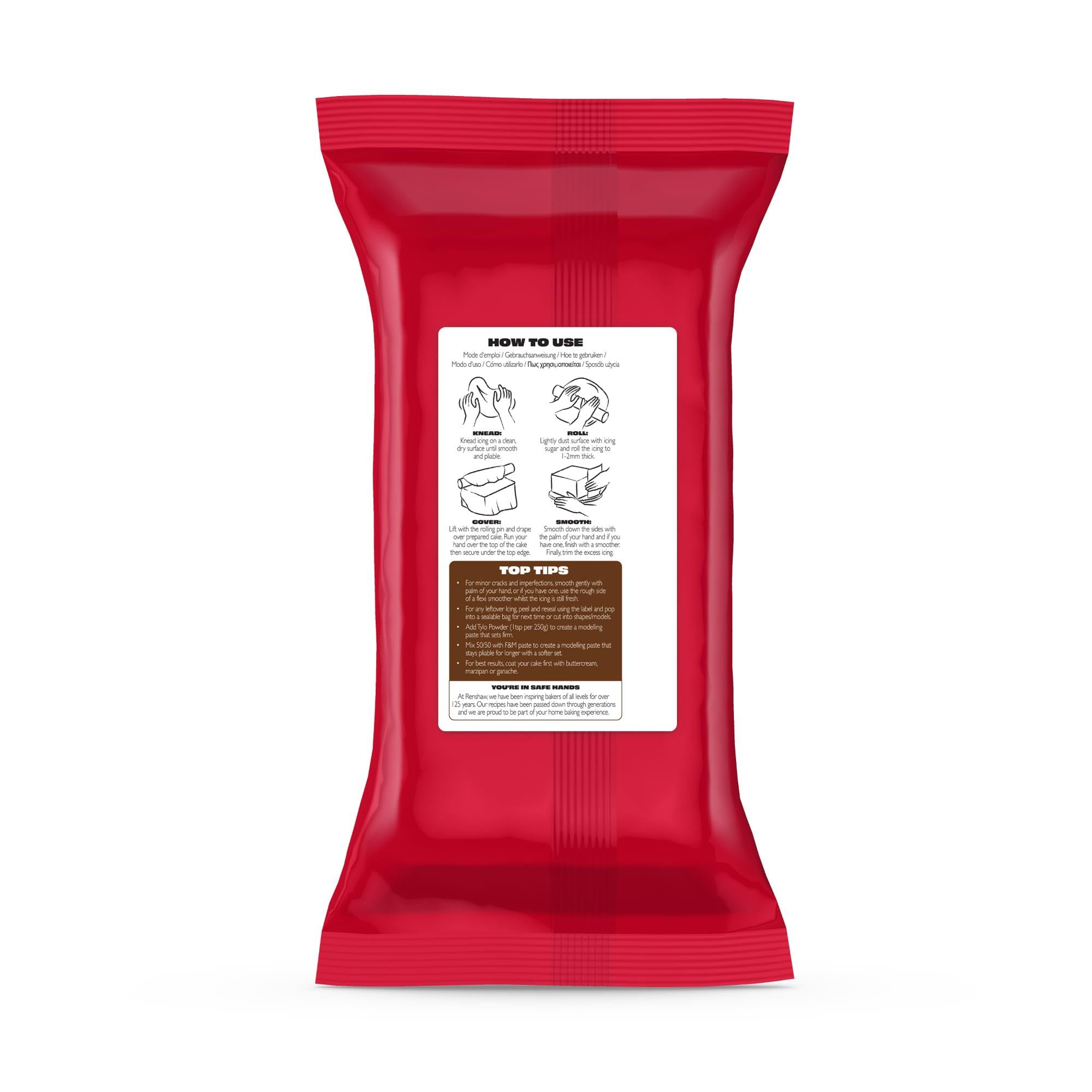 Renshaw Brown Extra Stretch Chocolate Flavoured Fondant Icing | 1 kg 2