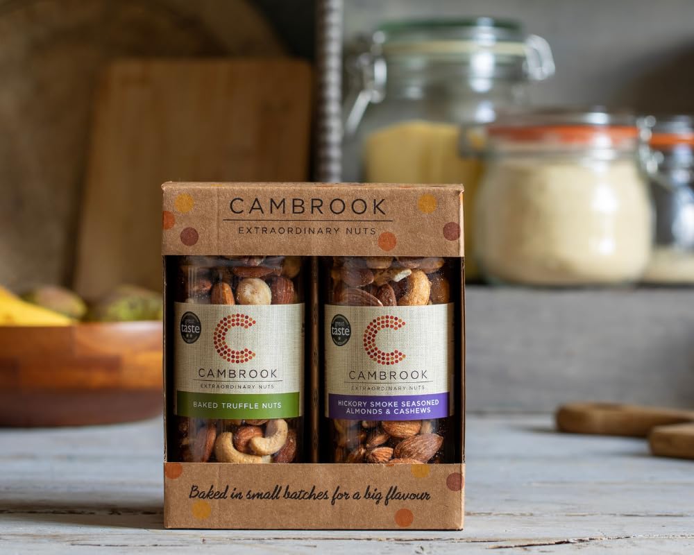 C Cambrook Extraordinary Nuts Hickory Smoke Almonds & Cashews & Baked Truffle Nuts Gift Set | 860g Total 3