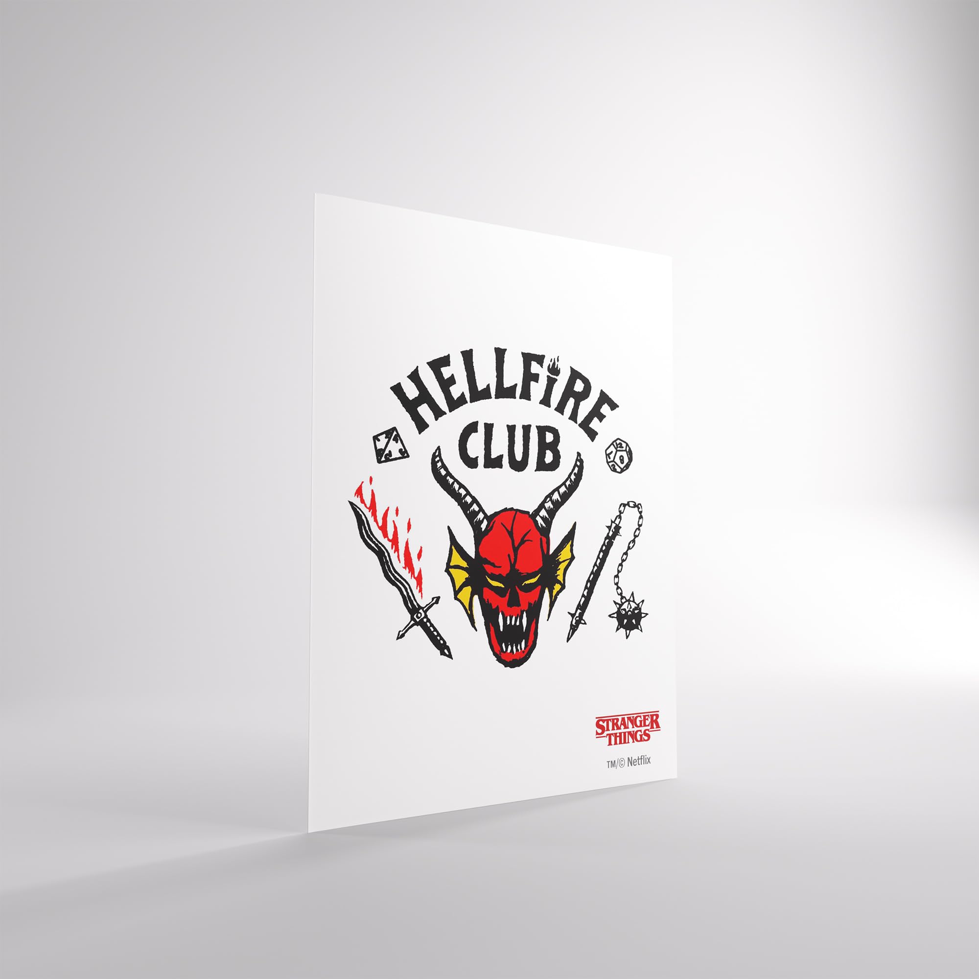 Gamegenic Stranger Things Hellfire Club Art Sleeves - 50 Pack Matte Finish Card Protectors 3