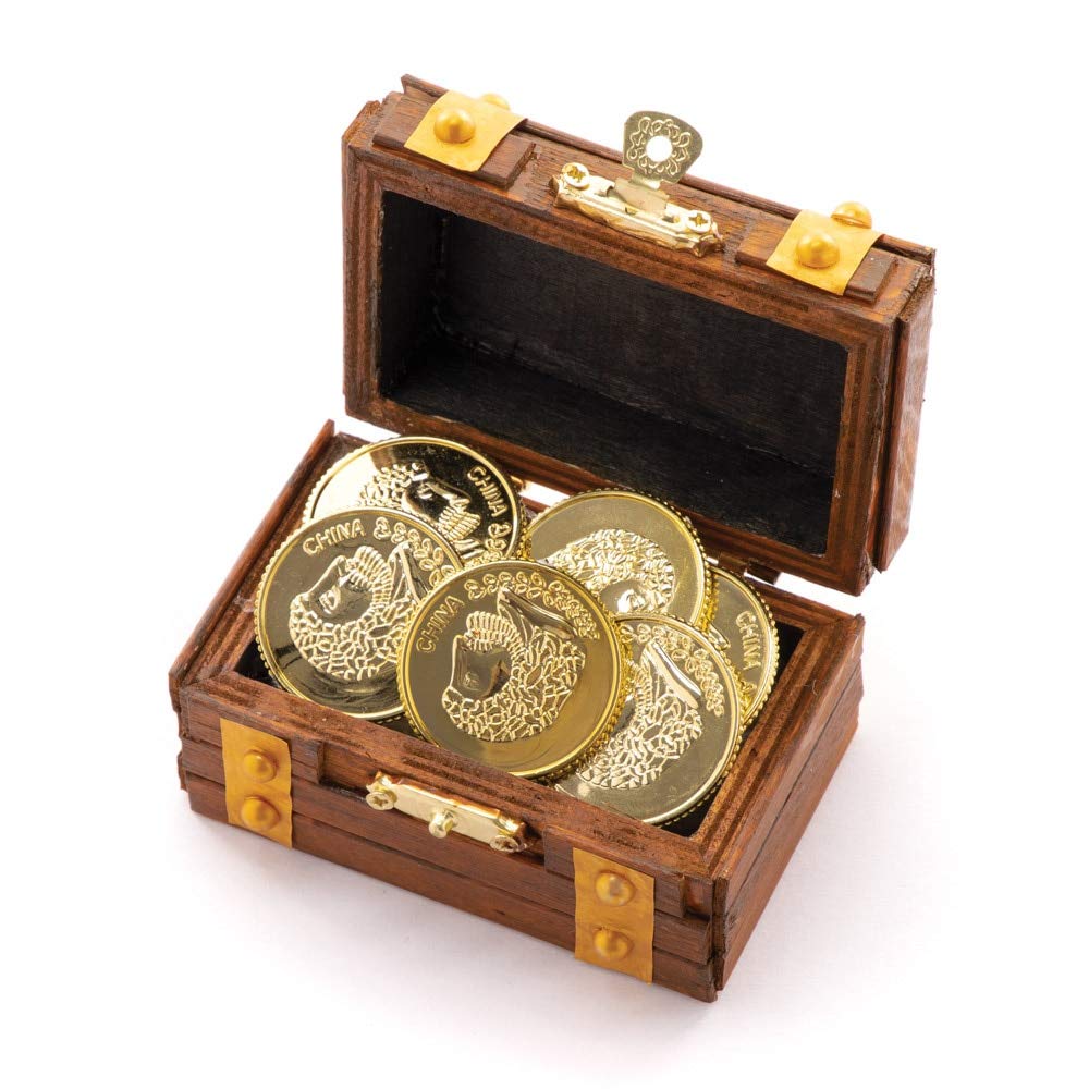 Baker Ross Plastic Gold Treasure Coins - Pack of 100 | 30mm Diameter | Ideal for Parties 2