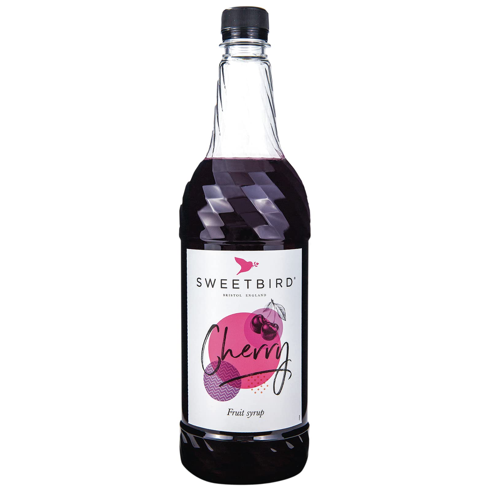 Sweetbird Cherry Syrup - 1 Litre Bottle | Vegan Friendly | Made in the UK 1